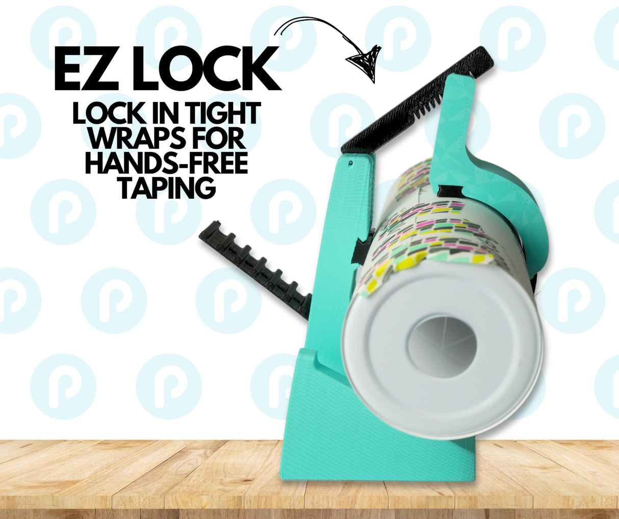 Pinch Perfect Mini Trident Adjustable Tumbler Sublimation Tool for Tumbler Sizes from 12oz - 40oz Skinny & Thick Tumblers (Aqua) Pinch Perfect