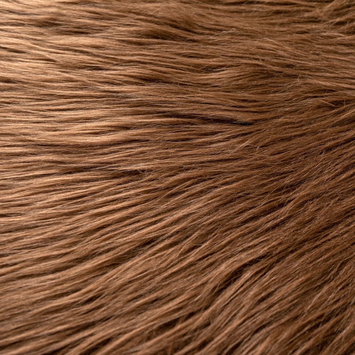 Qidkeo Faux Fur Fabric for Crafts, Gnomes, Animal Costumes, Cushions, Decorations Brown 10x10in Qidkeo