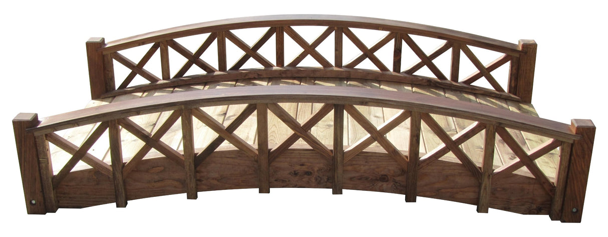 SamsGazebos MB-SB6-T Garden Bridge, 6-Feet, Brown SamsGazebos