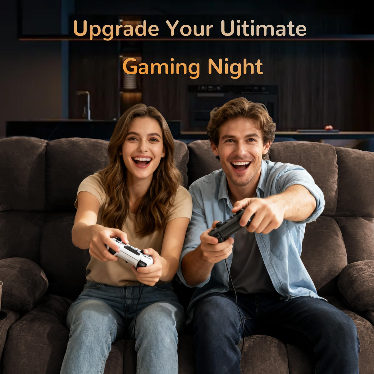 Sofetura Oversized Loveseat Recliner Sofa, Big Large Reclining Sofa with Cup Holders & Side Pockets, Traditional 2-Seater Manual Recliner Couch for Living Room, RV, Home Theater (Fabric, Brown) Sofetura