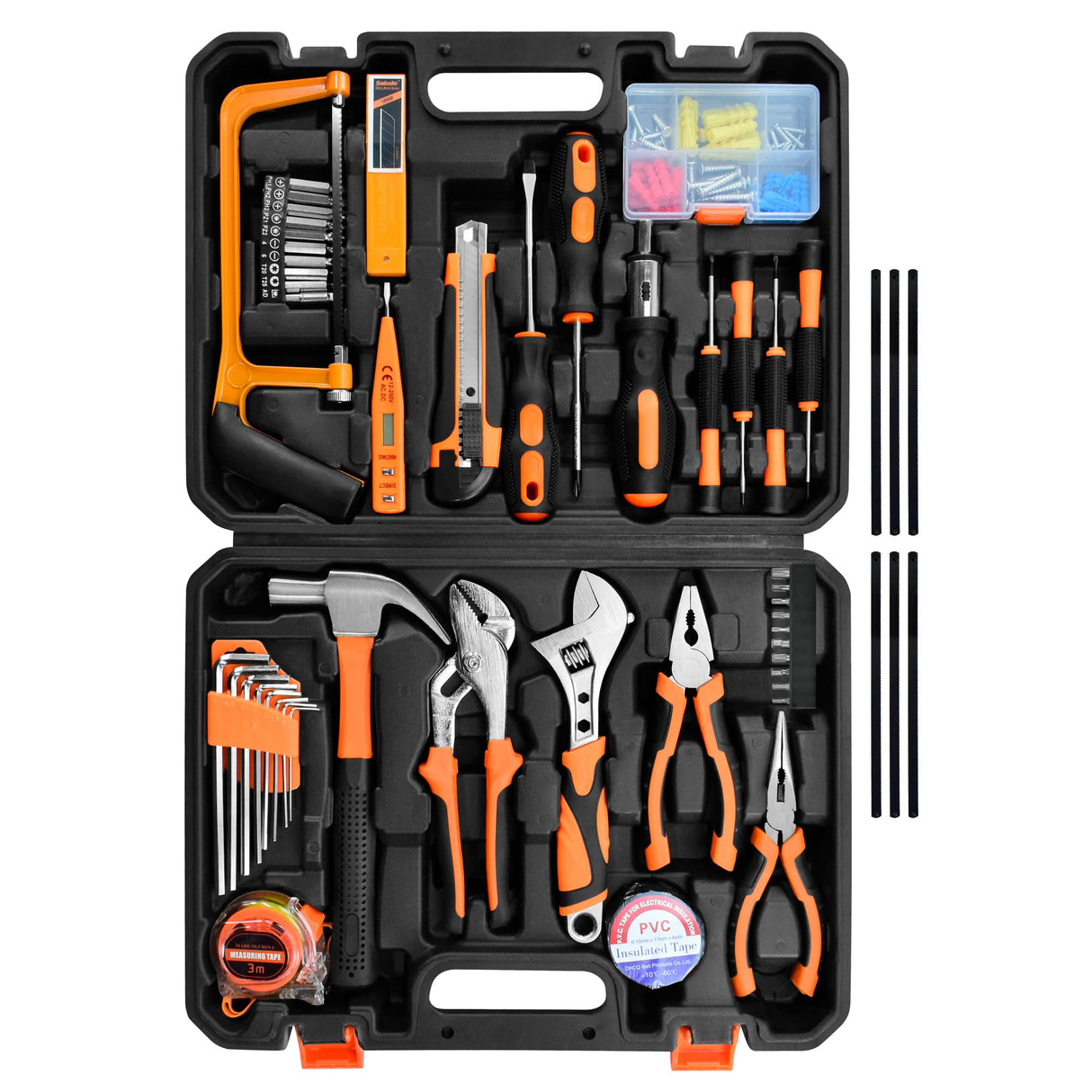 SOLUDE Tool Set,148-Piece Home Repair Tool Kit for Men Women College Students,Household Basic Hand Tool Sets with Case for Home Maintenance & DIY Projects SOLUDE