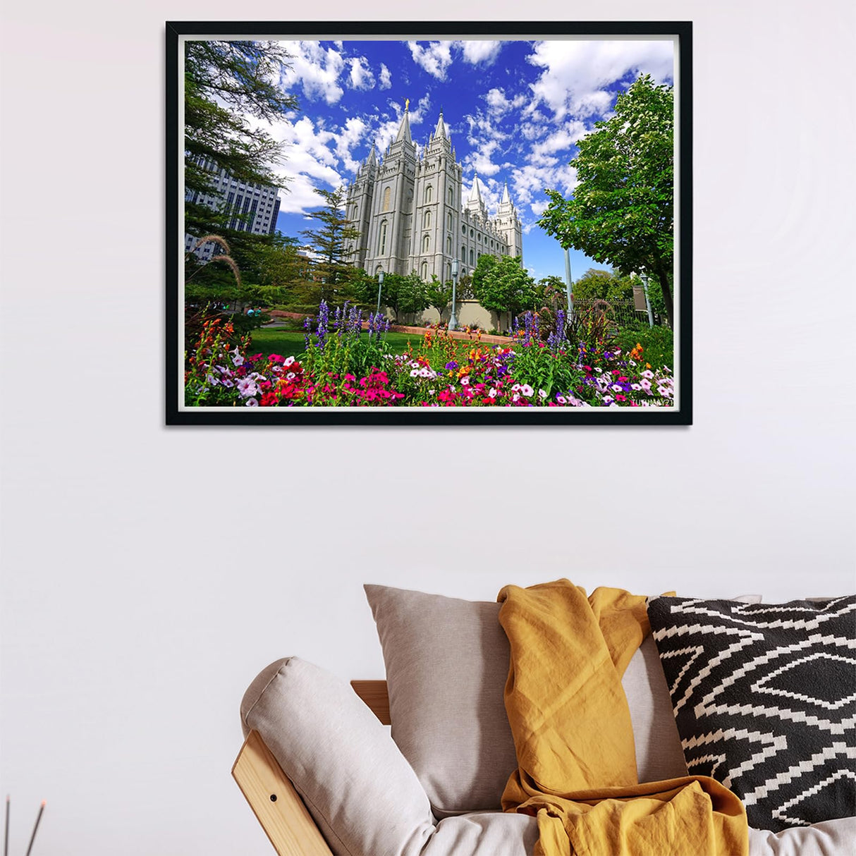 TUTUMAY21 5D Diamond Painting Kit for Adults Salt Lake Temple DIY Arts Craft for Home Wall Decor Birthday Gifts 12x16inch TUTUMAY21