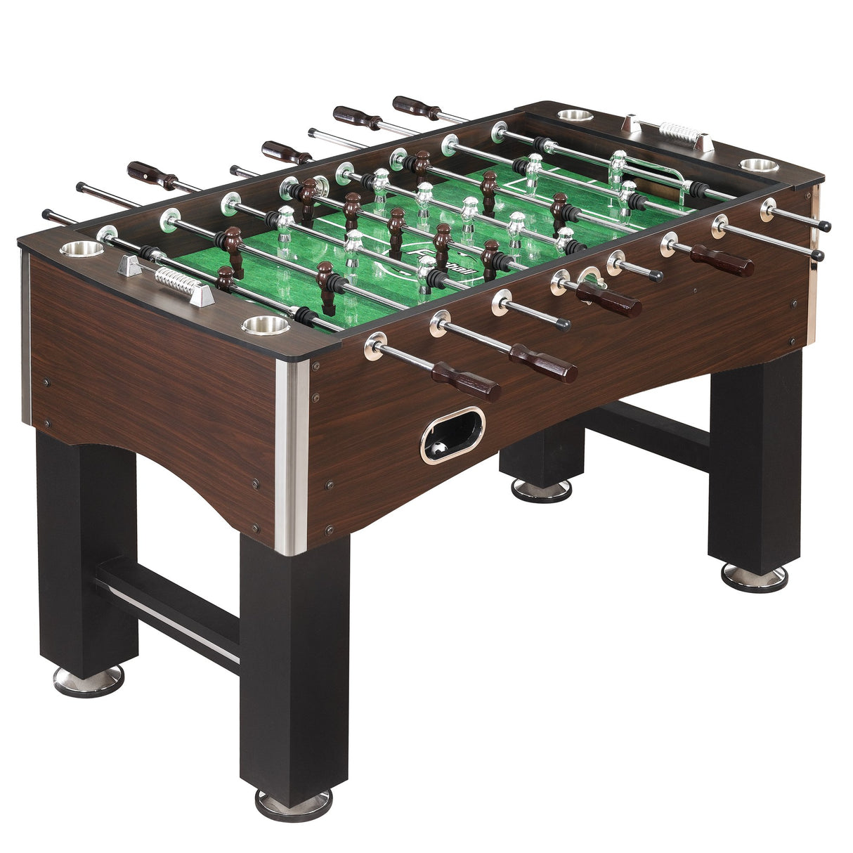 Hathaway 56-Inch Primo Foosball Table, Family Soccer Game with Wood Grain Finish, Analog Scoring and Free Accessories Hathaway