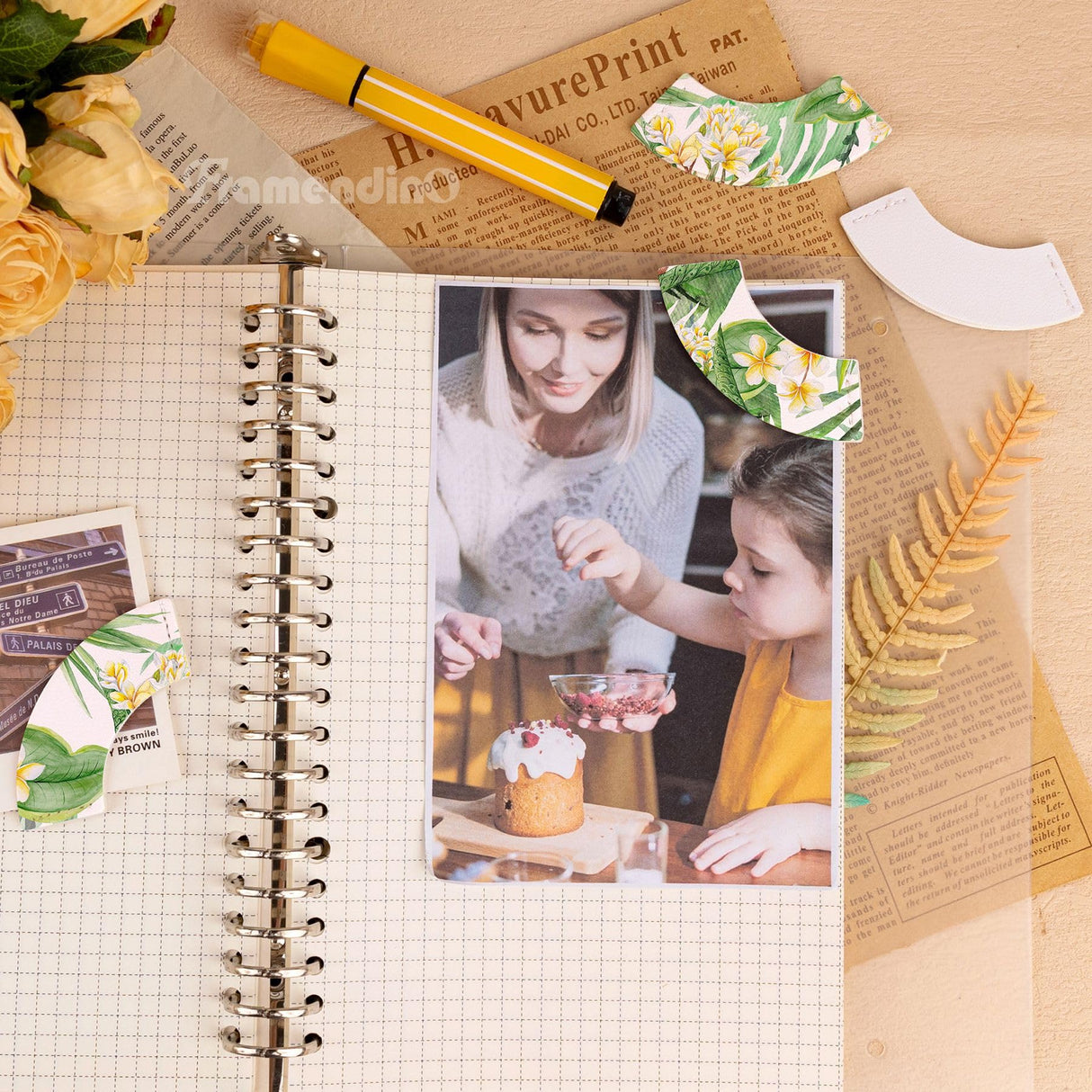 Framendino, 30 Pack Sublimation PU Leather Corner Bookmark Round Bow White Bookmark Blanks for DIY Craft Framendino