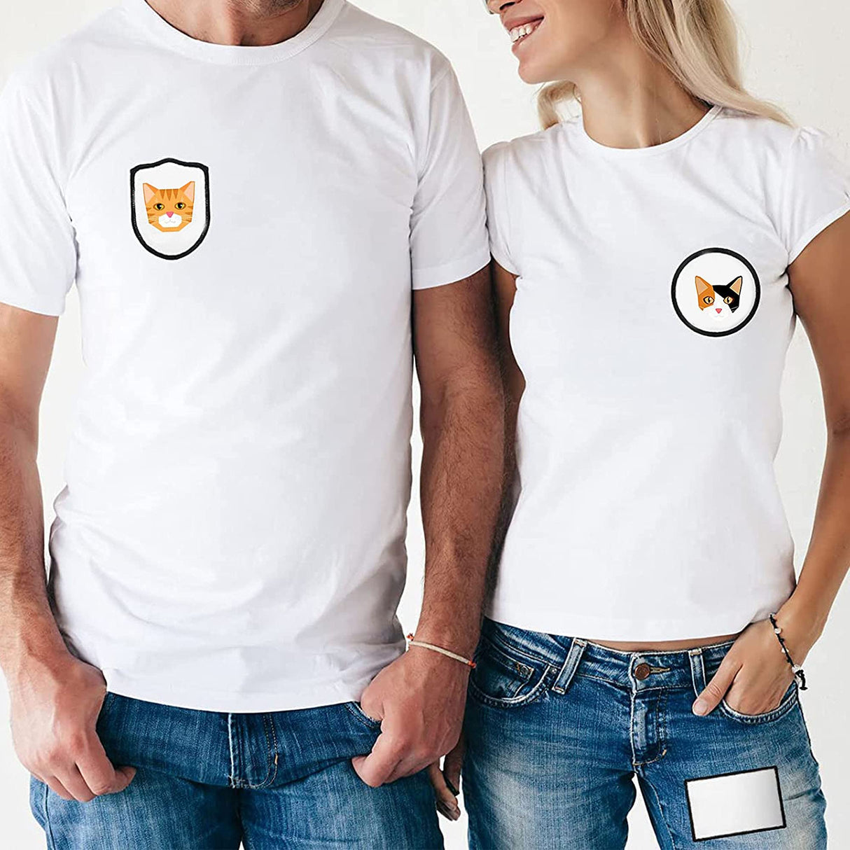 Woohome 40 PCS Sublimation Patch Blanks Sublimatio Iron on Patches 5 Shapes Black Frame Iron-on Blank Patch Appliques Sticker for Hats Clothes Backpack Uniform Carpet Decorative Patches Woohome