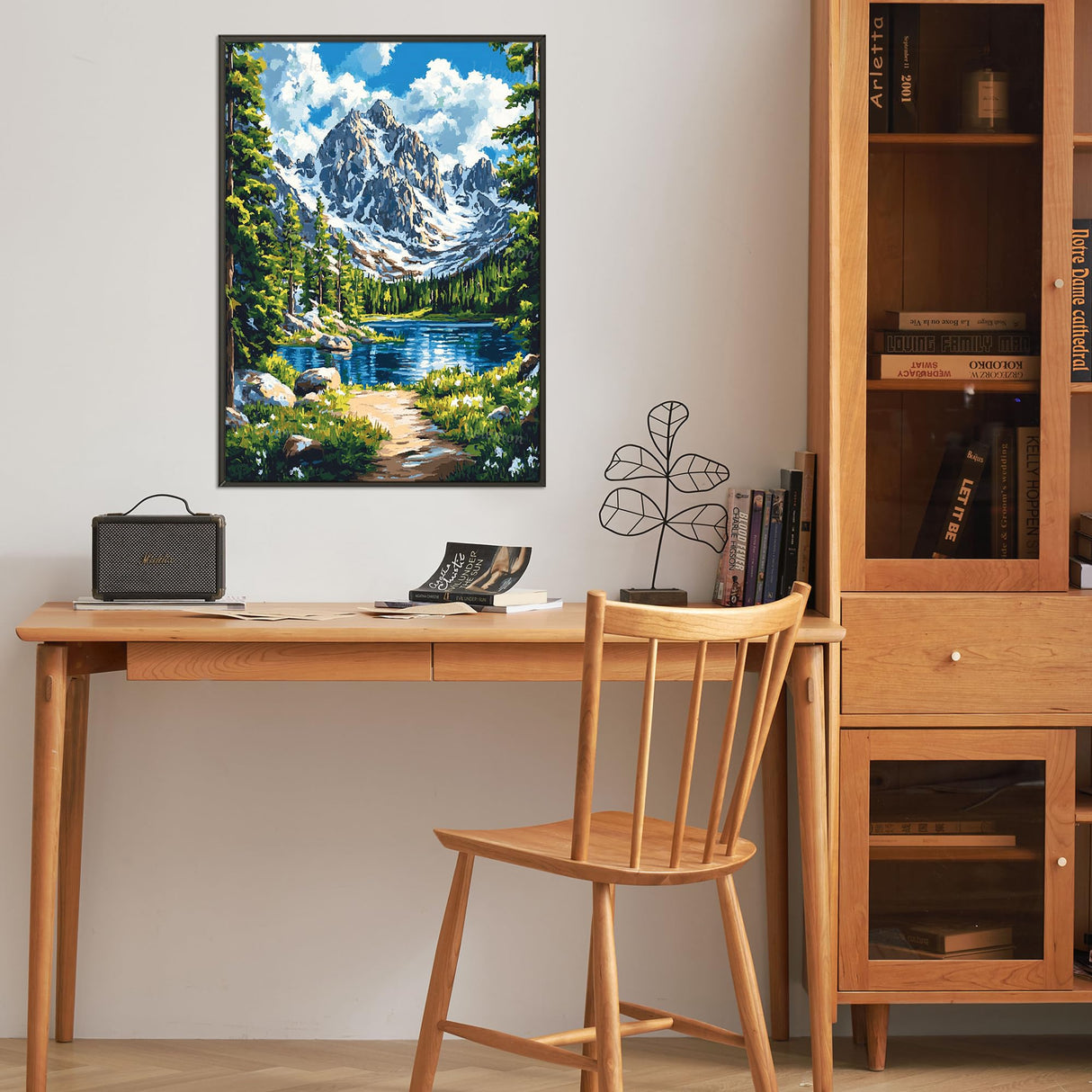 LELEMON Diamond Art Kits for Adults,Diamond Painting Kits for Adults,Rocky Mountain National Park 5d Diamond Painting Kit with Diamond Art Accessories for Home Wall Decor 12 x 16inch LELEMON