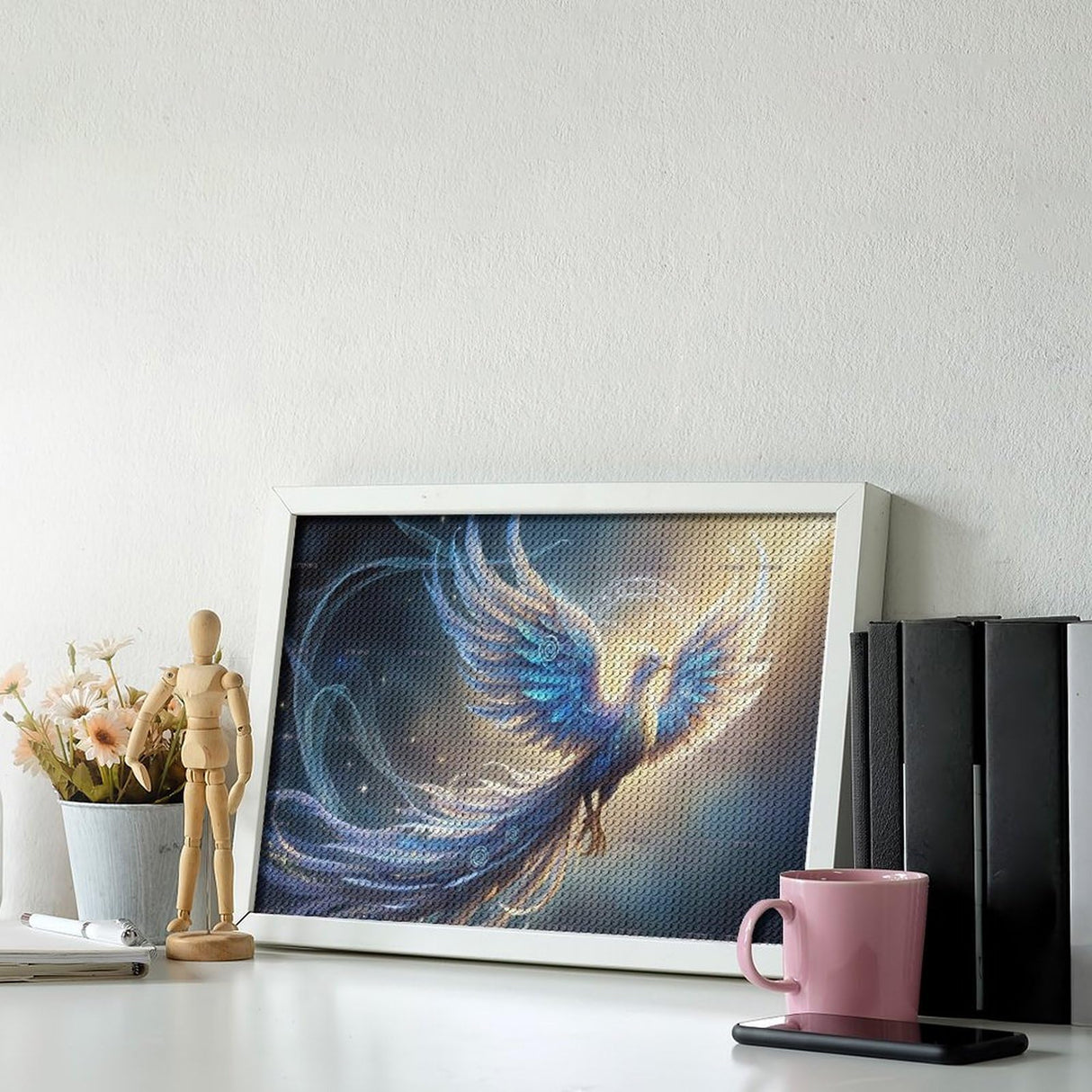 ETTUWNUI Diamond Painting Kits for Adults - A Mystical Phoenix Painting DIY 5D Full Drill Diamond Dots Paintings with Diamonds Gem Art and Crafts Home Decor 8"x12" ETTUWNUI