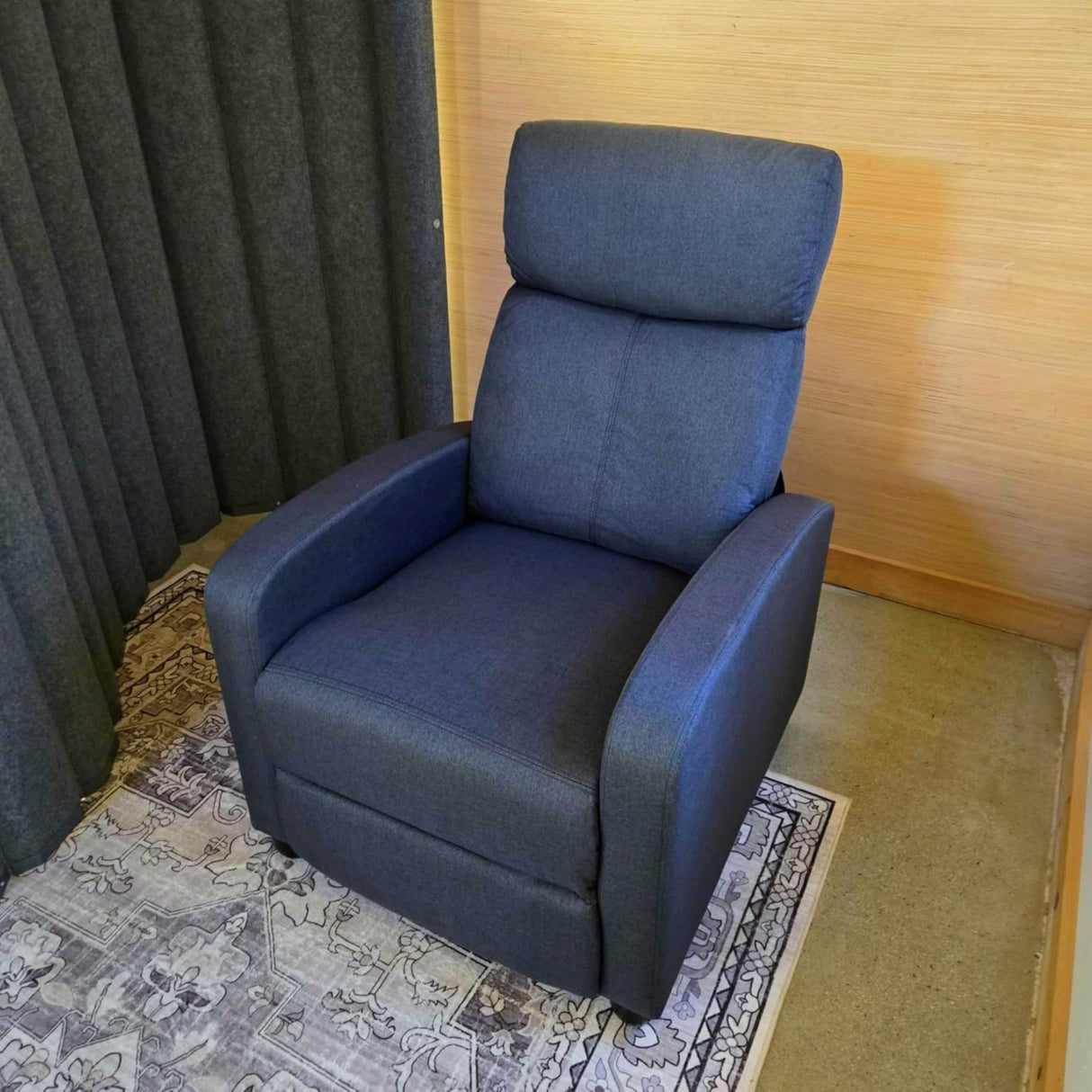 Garvee Recliner Chair for Adults, Lazy Recliner Ergonomic Adjustable Single Sofa Enhanced with Side Pocket, Tall Back, Wide Arms & Padded Seat, Home Theater Seating for Living Room Garvee