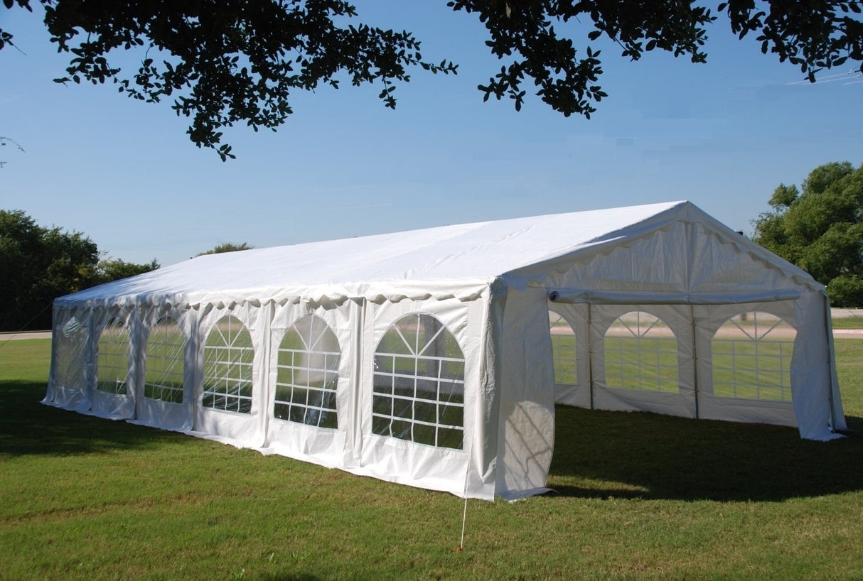 Delta 40'x20' Budget PE Tents for Parties, Outdoor Canopy Carpas para Fiestas, Wedding Party Event Shelter with Waterproof Top & Removable Sidewalls for Patio Outdoor Garden Events DELTA