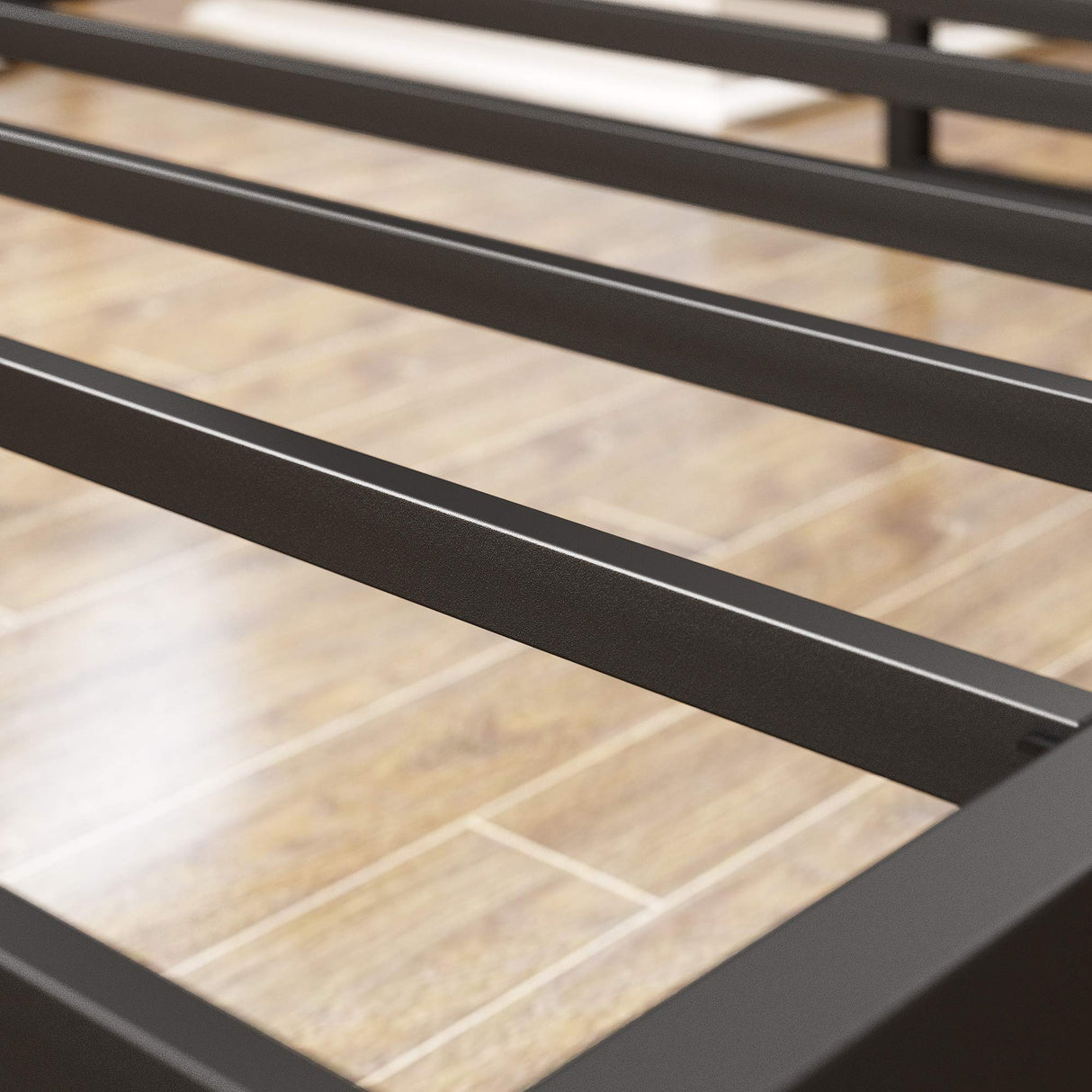 ZINUS 12 Inch Lorelei Metal Platform Bed Frame Mattress Foundation with Steel Slat Support, No Box Spring Needed, Easy Assembly, Twin, Black Zinus