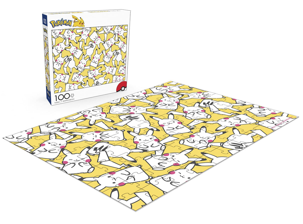Buffalo Games - Pokemon- Japanese Pikachu Pokemon - 100 Piece Jigsaw Puzzle for Families -Challenging Puzzle Perfect for Game Nights - Finished Size is 15.00 x 11.00 Buffalo Games