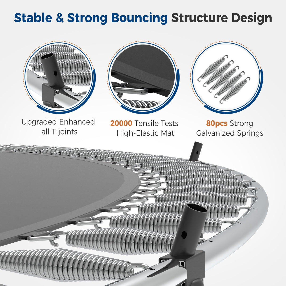 Tatub 14FT Trampoline with Enclosure Net for Kids and Audlts, Outdoor Recreational Pumpkin Trampoline Jumping Exercise Fitness Trampoline Tatub