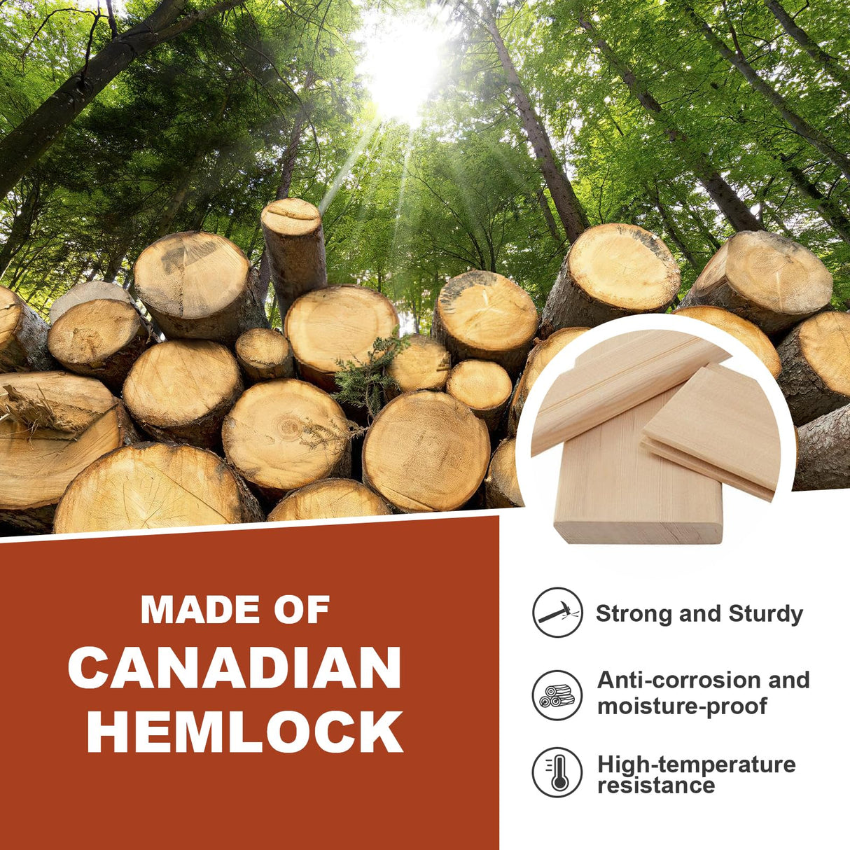 MEISSALIVVE Full Spectrum Sauna for Home,2~3 Person Indoor Infrared Sauna Room with 10 Minutes Warm-up Heate,Canadian Hemlock Wood Home Infrared Sauna with Bluetooth. and Tempered Glass MEISSALIVVE