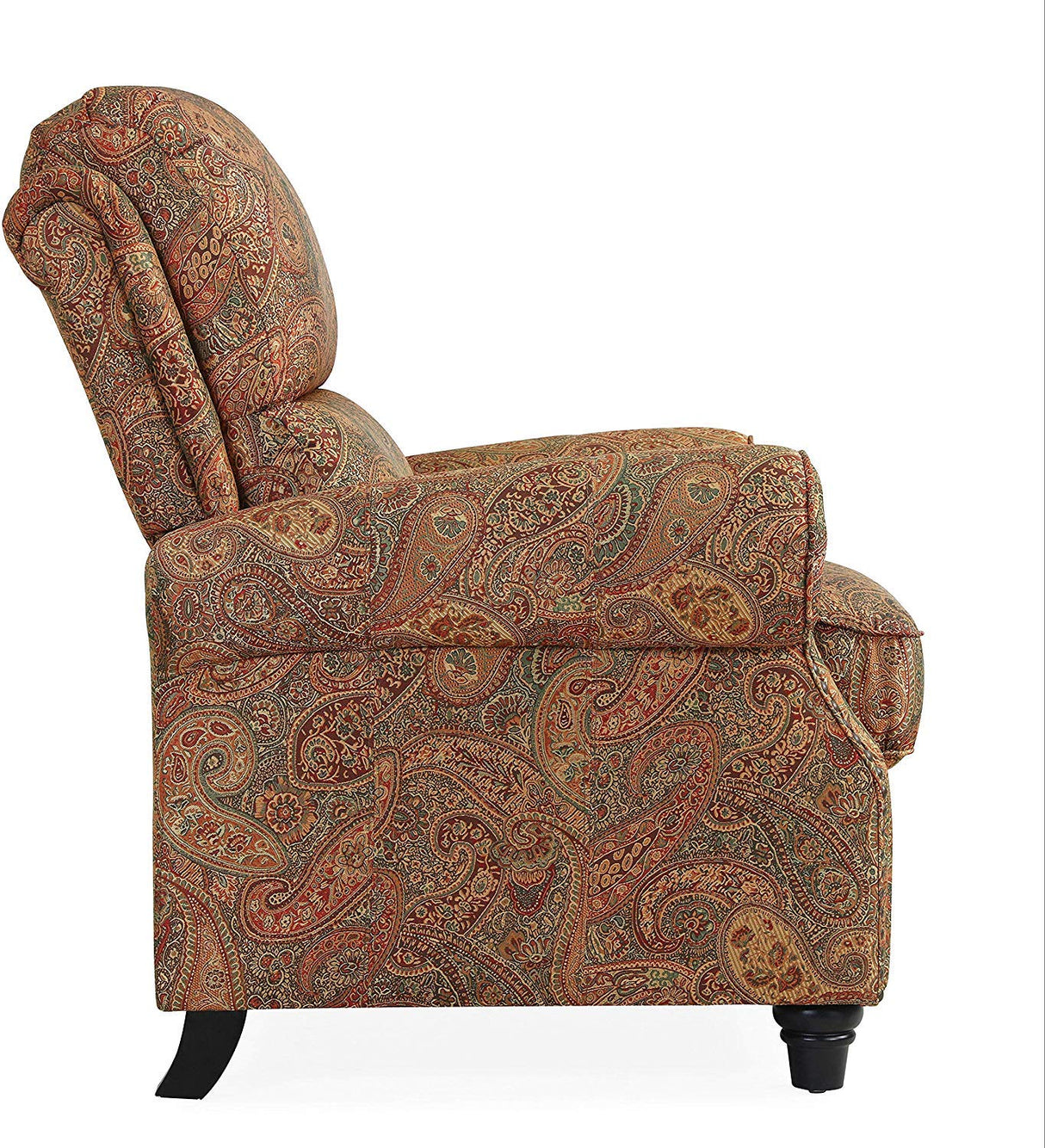 Domesis Cortez - Cloth Push Back Recliner Chair, Paisley Domesis