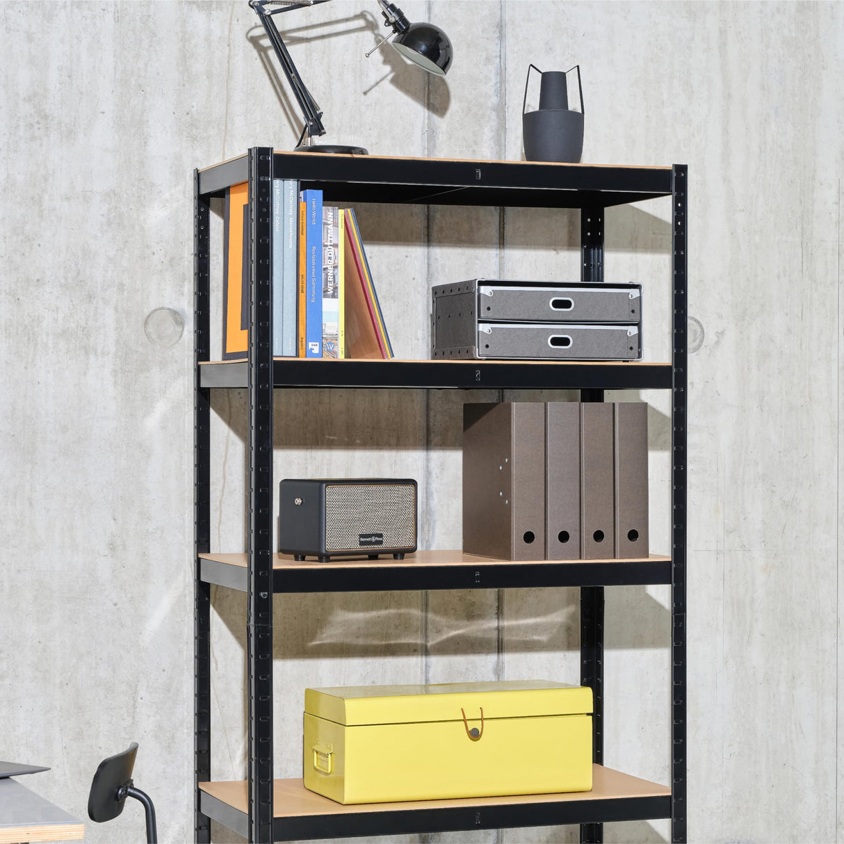 G-Rack Garage Shelving Unit: 180cm x 90cm x 30cm, Single Bay, Blue 5 Tier Unit, 175kg Load Weight Per Tier (875kg Per Rack) for Your Garage, Elsewhere! Shelf Unit, Van Racking G-Rack