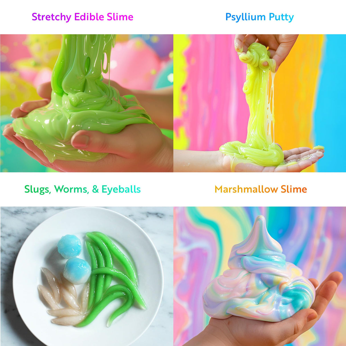 Playz Edible Slime Candy Making Science Kit for Kids Ages 8-12 Years Old - Food Science Chemistry Kid Science Kit with 25 Experiments to Make Slime Chocolates, Educational Science Kits for Boy & Girls Playz