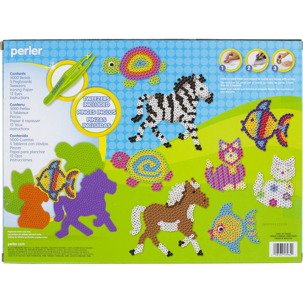 Perler Pet Parade Deluxe Fuse Bead Craft Activity Kit, 5020 pcs Perler