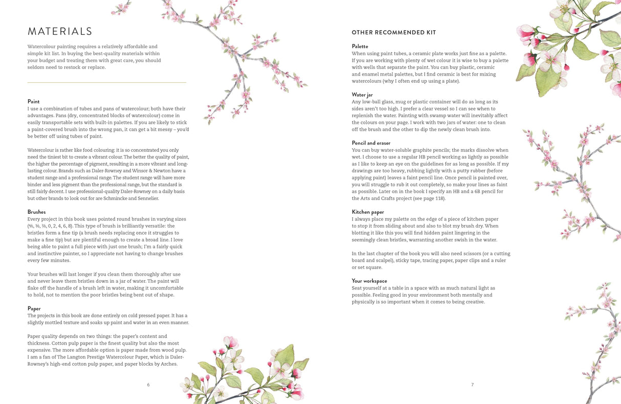 Birds, Bees & Blossoms: A Step-by-step Guide to Botanical and Animal Watercolour Painting Ilex Press