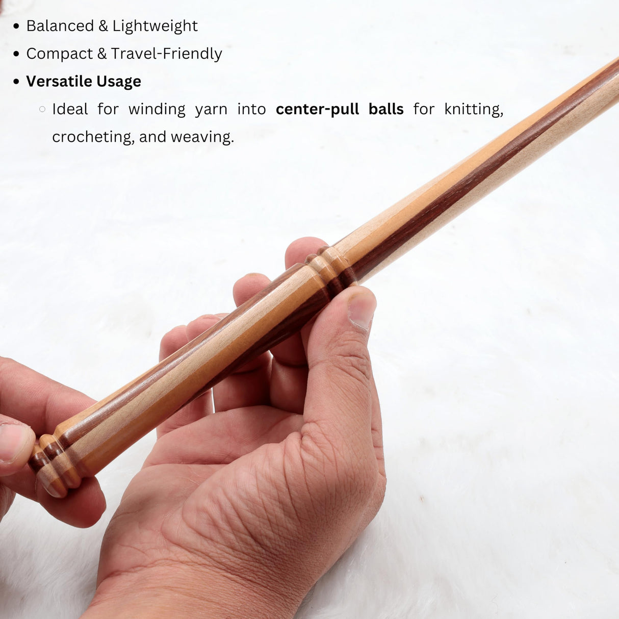 Nostepinne Maple Wood Center Pull Ball Yarn Winder | Knitting Crochet Accessories | Yarn Storage | Nagina International (Candy) Nagina International