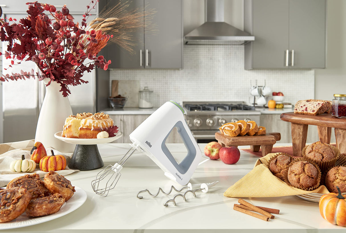 Braun HM5100WH MultiMix Hand Mixer, White Braun