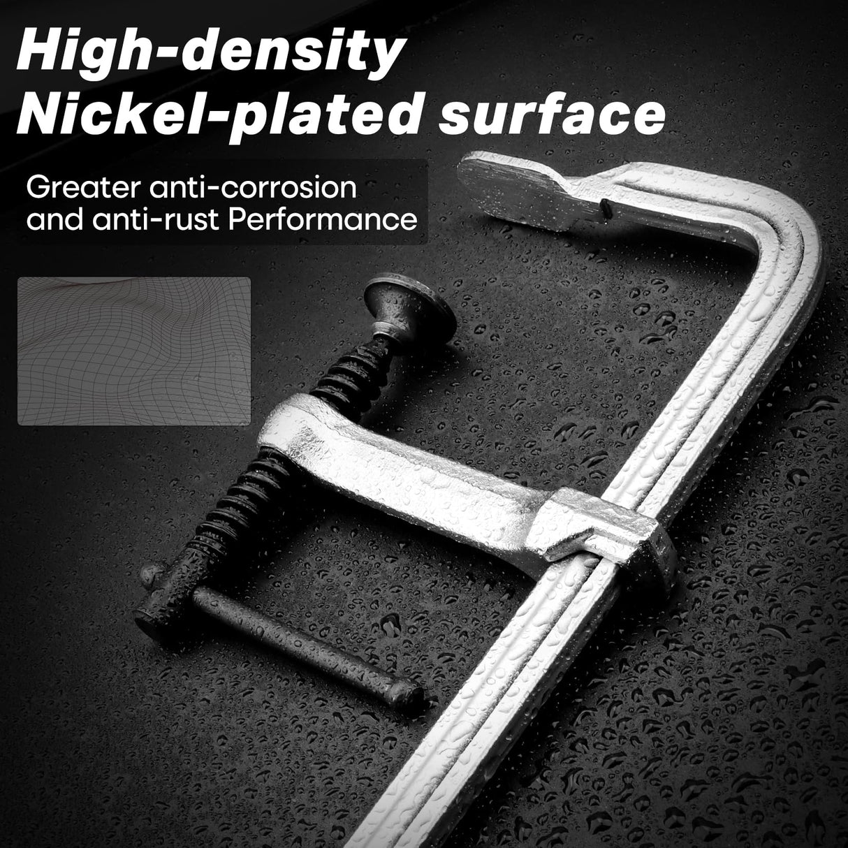 SHALL 12 In Heavy-duty Bar Clamps, 4-Pack Drop Forged Steel Welding F Clamps, All-Steel Thick Rail Wood Clamps with 1200Lbs Load Limit for Woodworking, Welding, Metal Working | 4-3/4" Throat SHALL