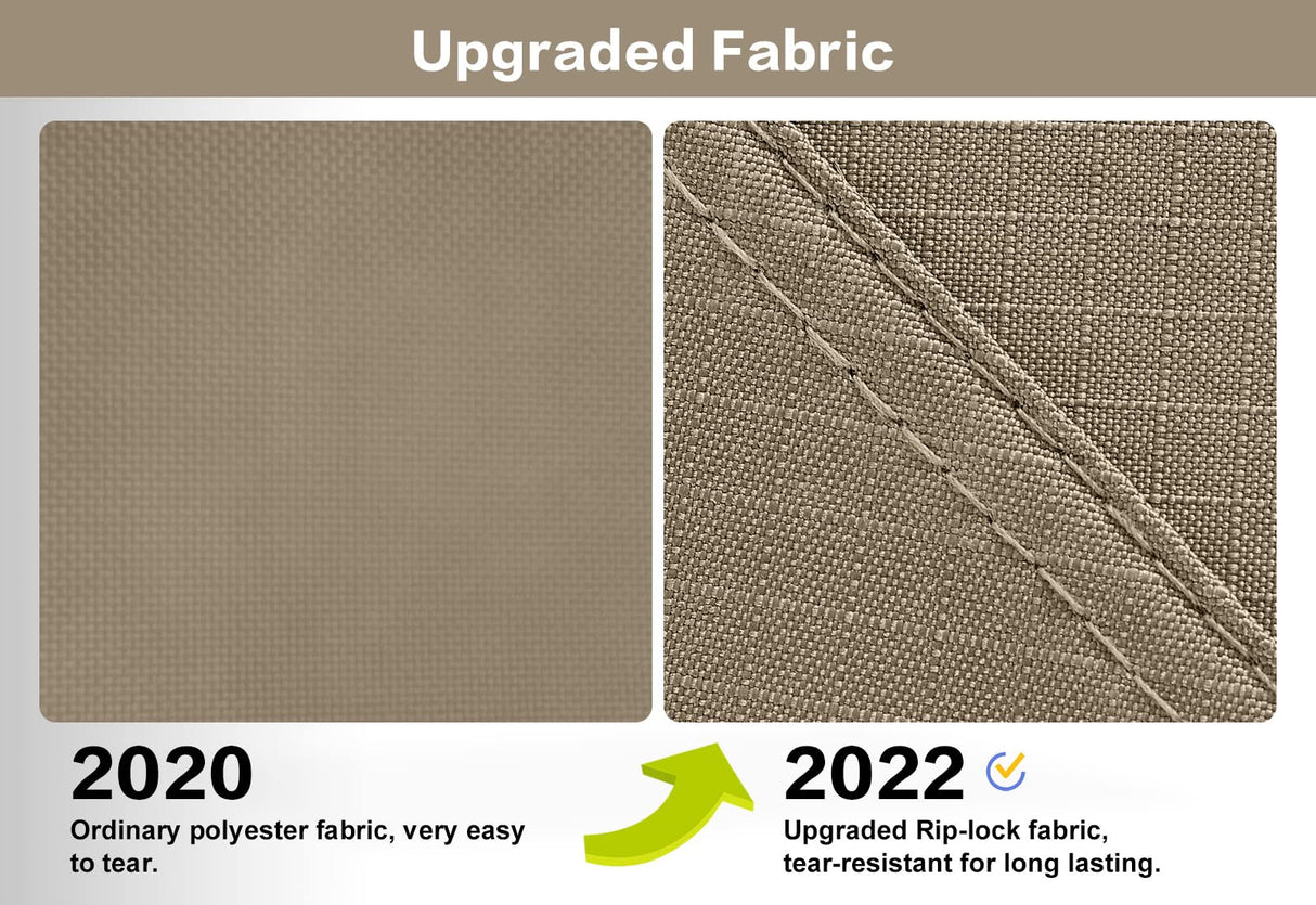 ABCCANOPY Gazebos for Patios 10x12 - Outdoor Steel Frame Gazebo with Mosquito Netting for Lawn Backyard Garden Deck (Khaki) ABCCANOPY