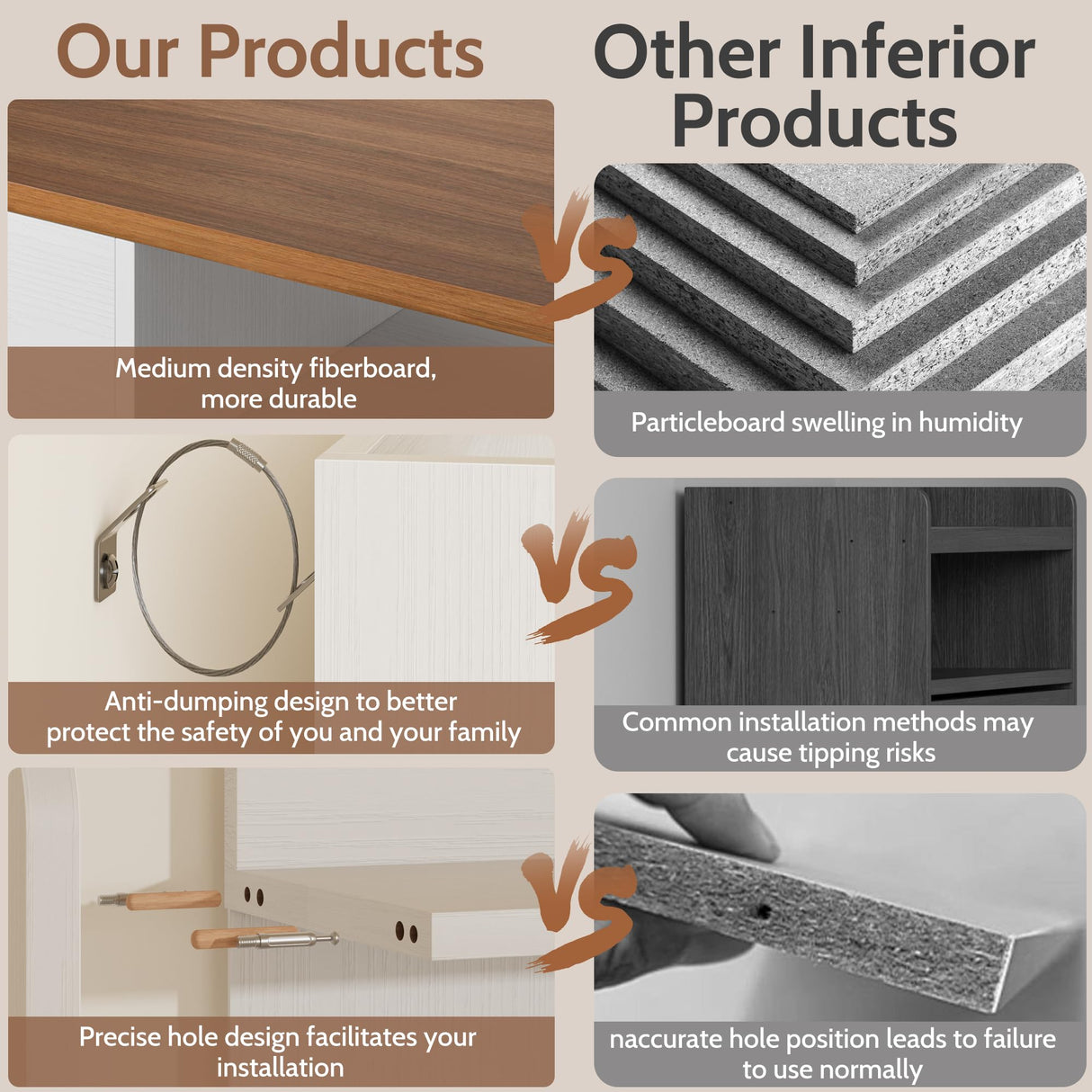 Vividwood Hall Tree with Bench, Simple Style 5 in 1 Hall Tree, Entryway Storage bench3-Layer Shoe Cabinet & 7 Coat Hooks, Separate Drawers, 42.9x15.94x70.86 in (Country White) Vividwood