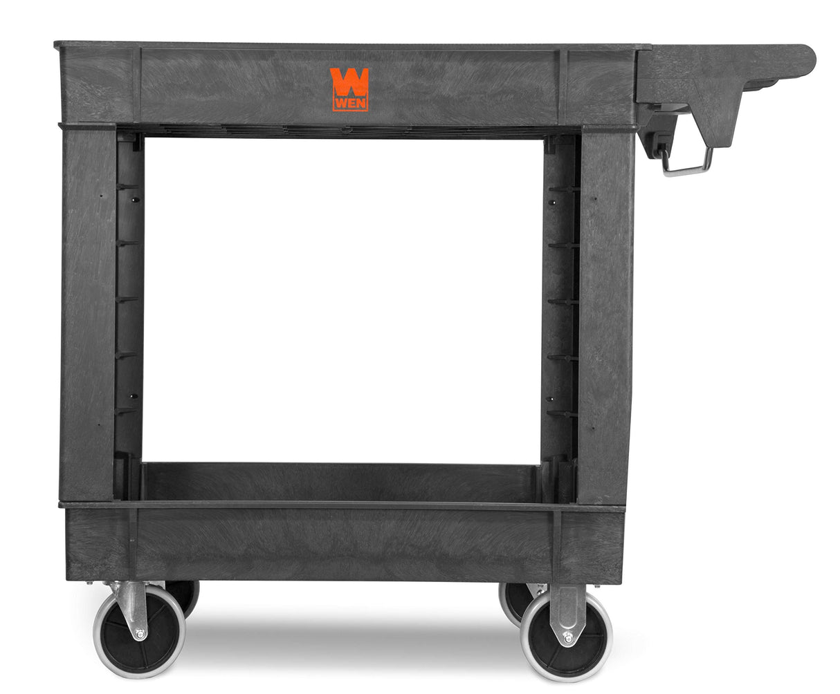 WEN 73009 500-Pound Capacity 40 by 17-Inch Two-Shelf Service Utility Cart WEN