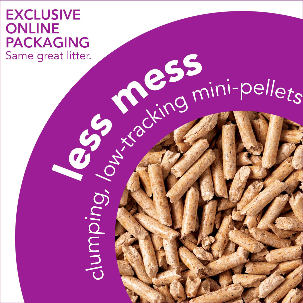 ökocat Less Mess Natural Wood Clumping Cat Litter Mini-Pellets, Great for Long-Hair Breeds, 18.6 lbs, Large ÖKOCAT