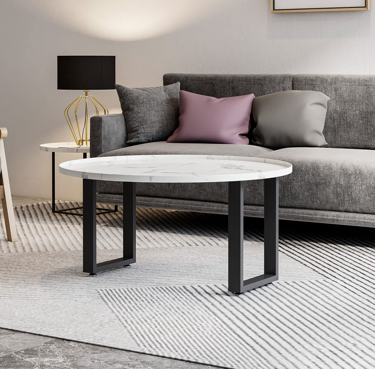 Luffioner 16” Bench Legs,Metal Table Legs Heavy Duty Furniture Legs 16",Coffee Table Legs Side Table Legs,16”Height 11”Wide,Set of 2 Luffioner