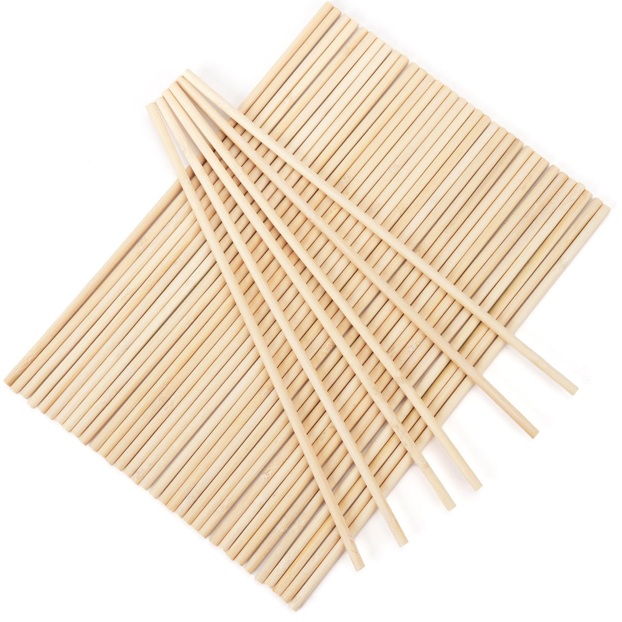 50Pcs Wooden Dowel Rods 1/4 x 12 Inch Wood Sticks for Crafts, Precut Wooden Rod Sticks Natural Wood Dowels for Craft and DIY Projects, Cake Dowels Hardwood Craft Dowel Rods Rclxl