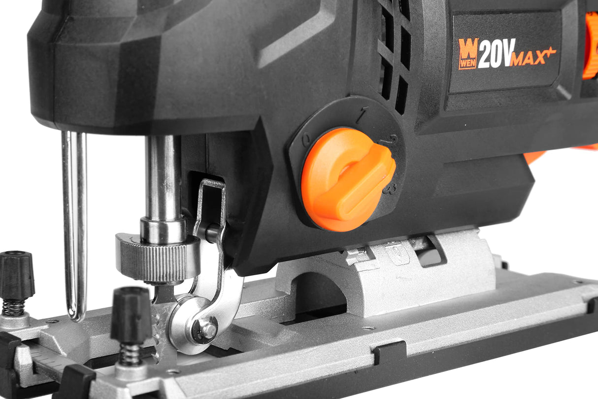 WEN Cordless Jigsaw, Brushless with Auto-Speed (Tool Only, 20V Max Battery Not Included) (20670BT) WEN