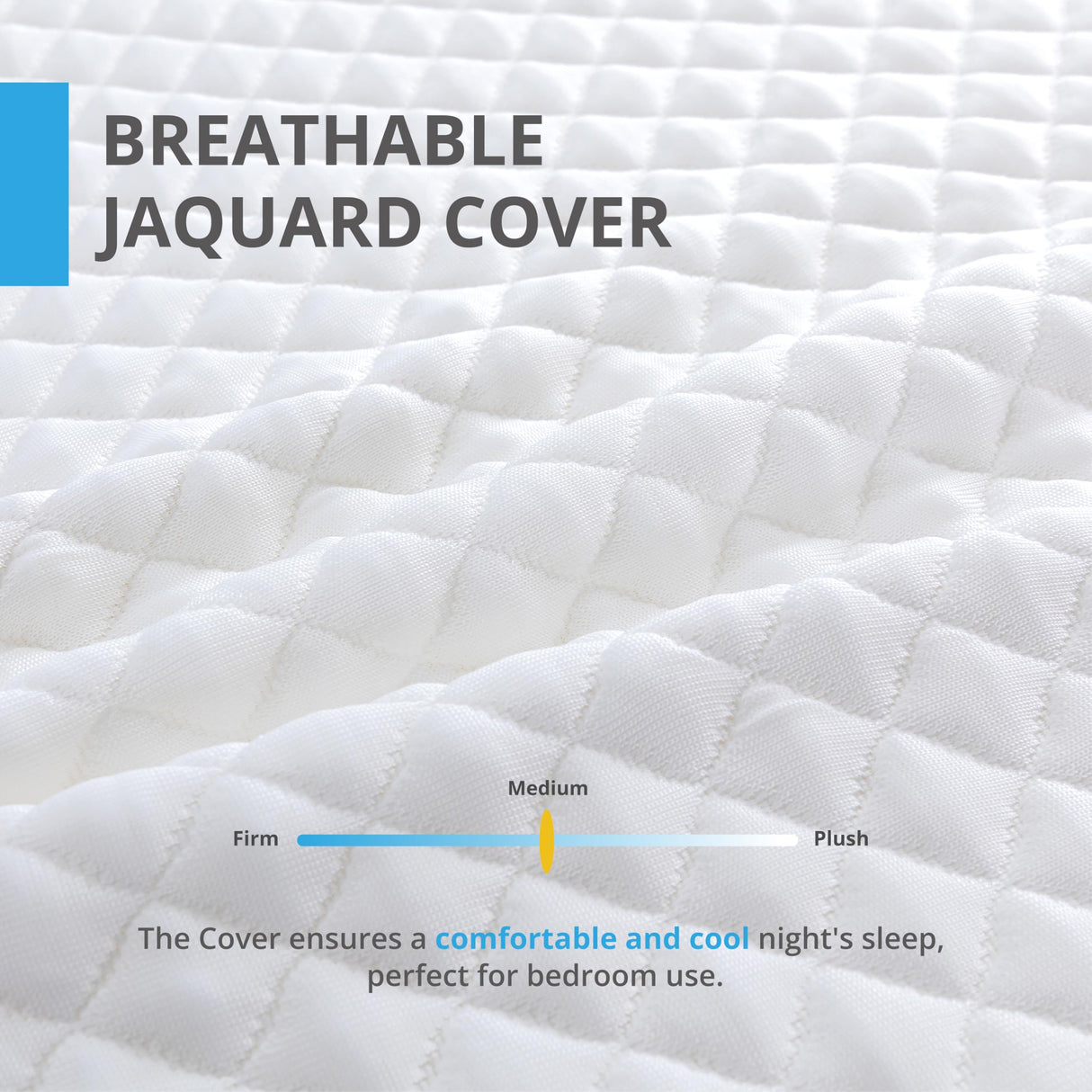 EGOHOME Full Mattress 14 Inch, Charcoal Gel Memory Foam Mattress Bed in a Box, Back Pain Relief Mattress Made in USA, Medium Firm Mattress, CertiPUR-US Certified,54”x75”x14”, White EGOHOME