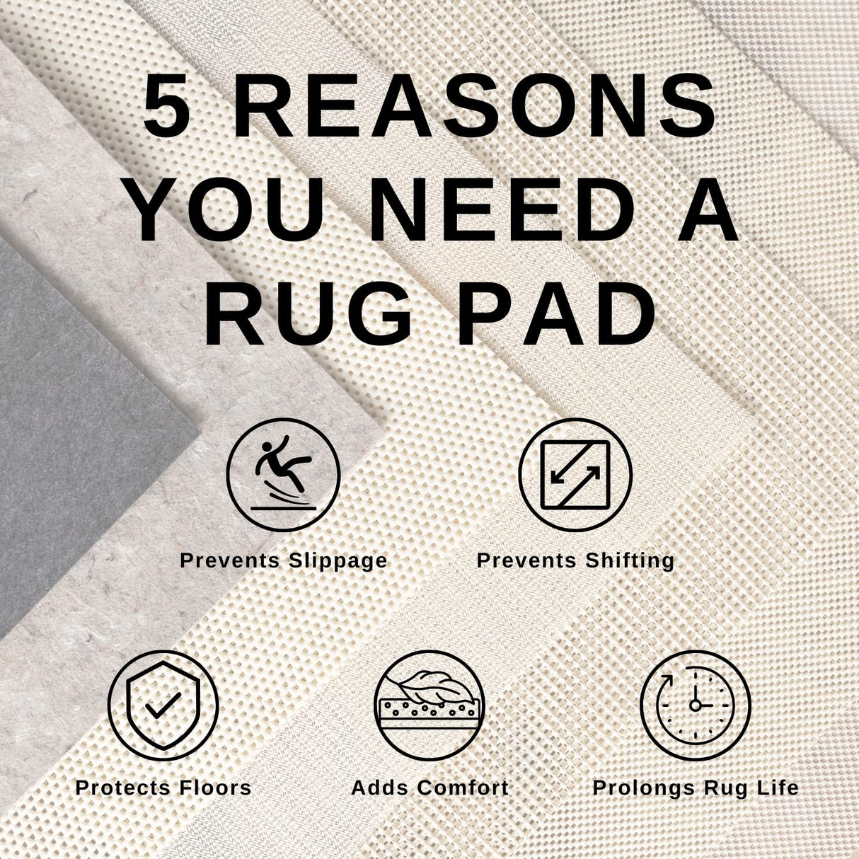 Livabliss Hapsburg Moroccan Shag Area Rug, 5'3" x 7'3", Beige Livabliss