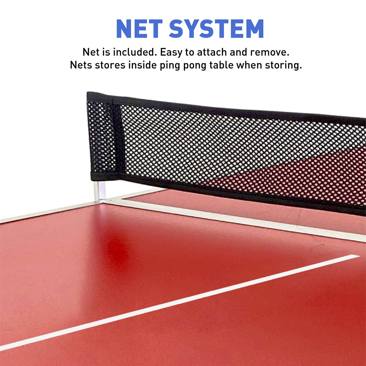 EasyGo Product Mini Kids Ping Pong Table Tennis β Space Saving & Easy Storage β Includes (2) Regulation Paddles (4) Balls and (1) Net β Table Size 4 Foot X 2 Foot β Legs 24β-28β Tall - RED EasyGo Product