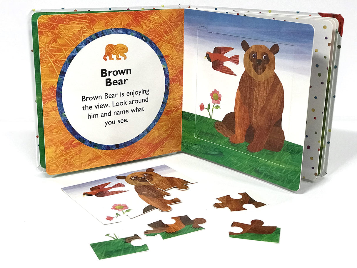 The World of Eric Carle My First Puzzle Book - Jigsaw Puzzles for kids, 10-page board book, 5 puzzles to enjoy Phidal