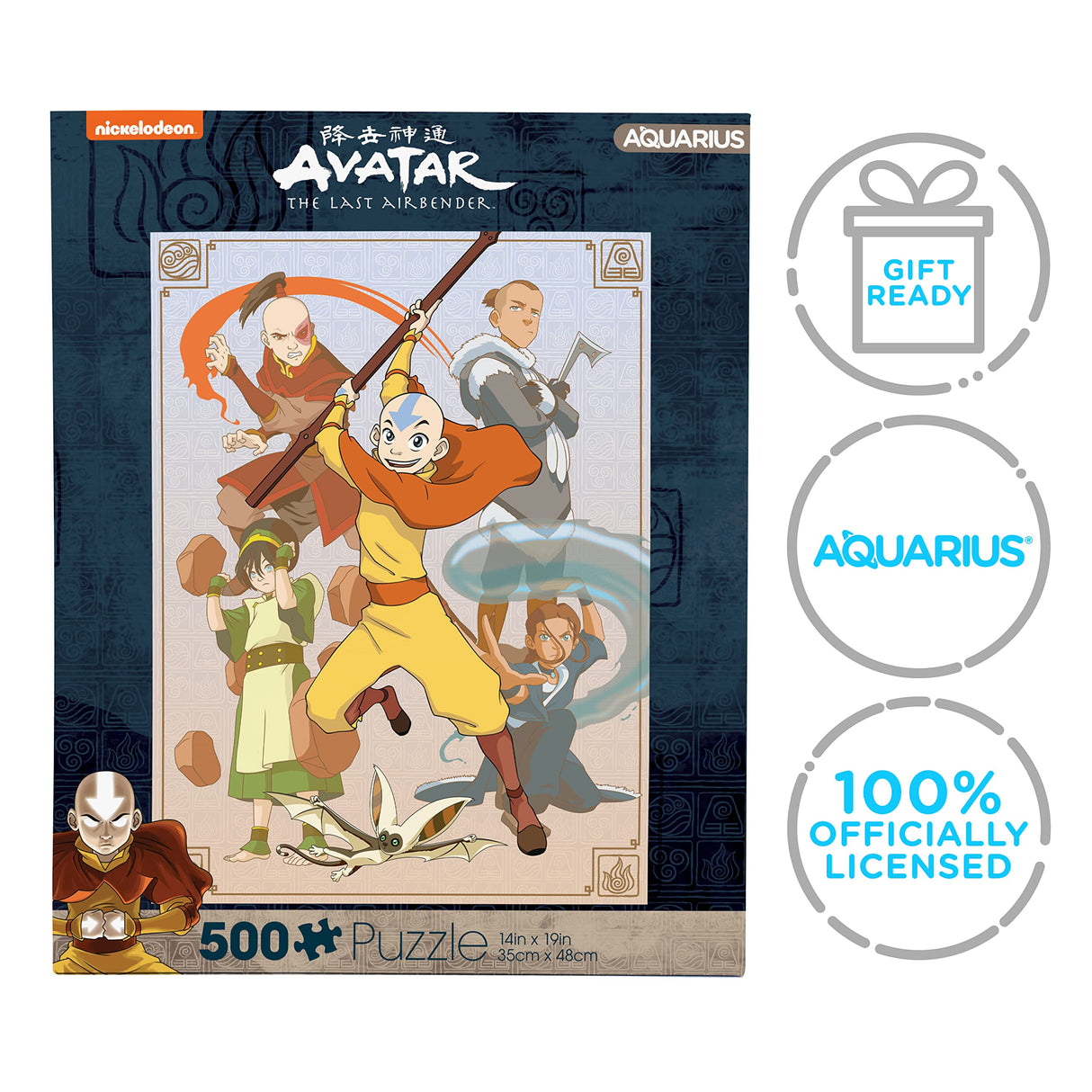 AQUARIUS - Avatar The Last Airbender Cast 500 Piece Jigsaw Puzzle AQUARIUS