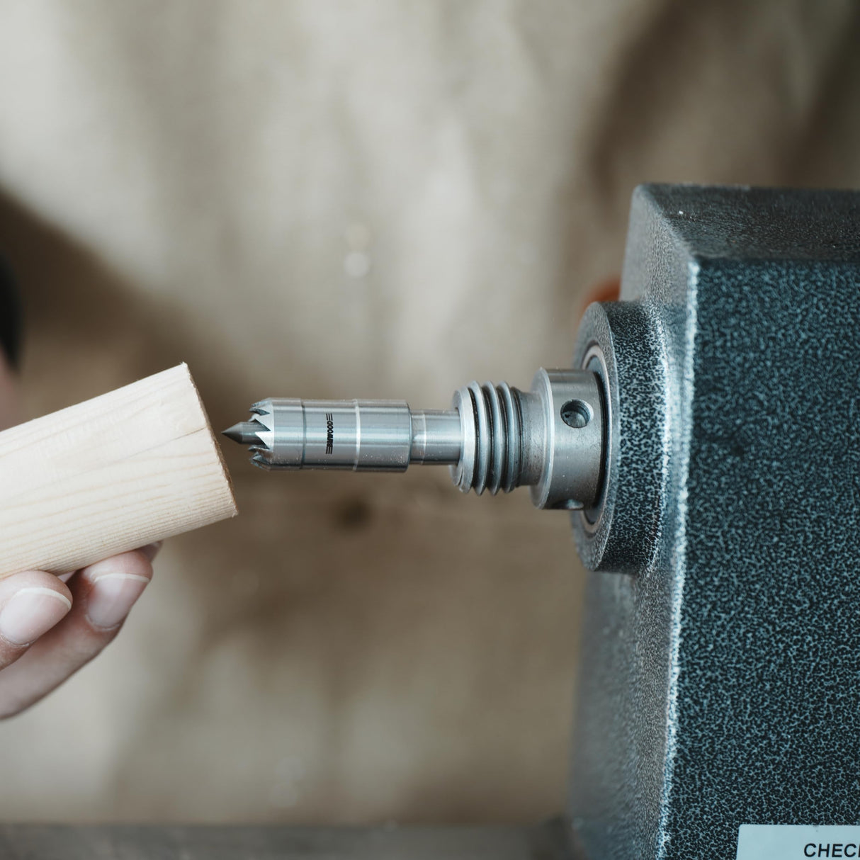 BMWOOD Crown Spur Drive Center, 1/2" Diameter, 1 MT, for Wood Lathe Wood Turning Tool. BMWOOD