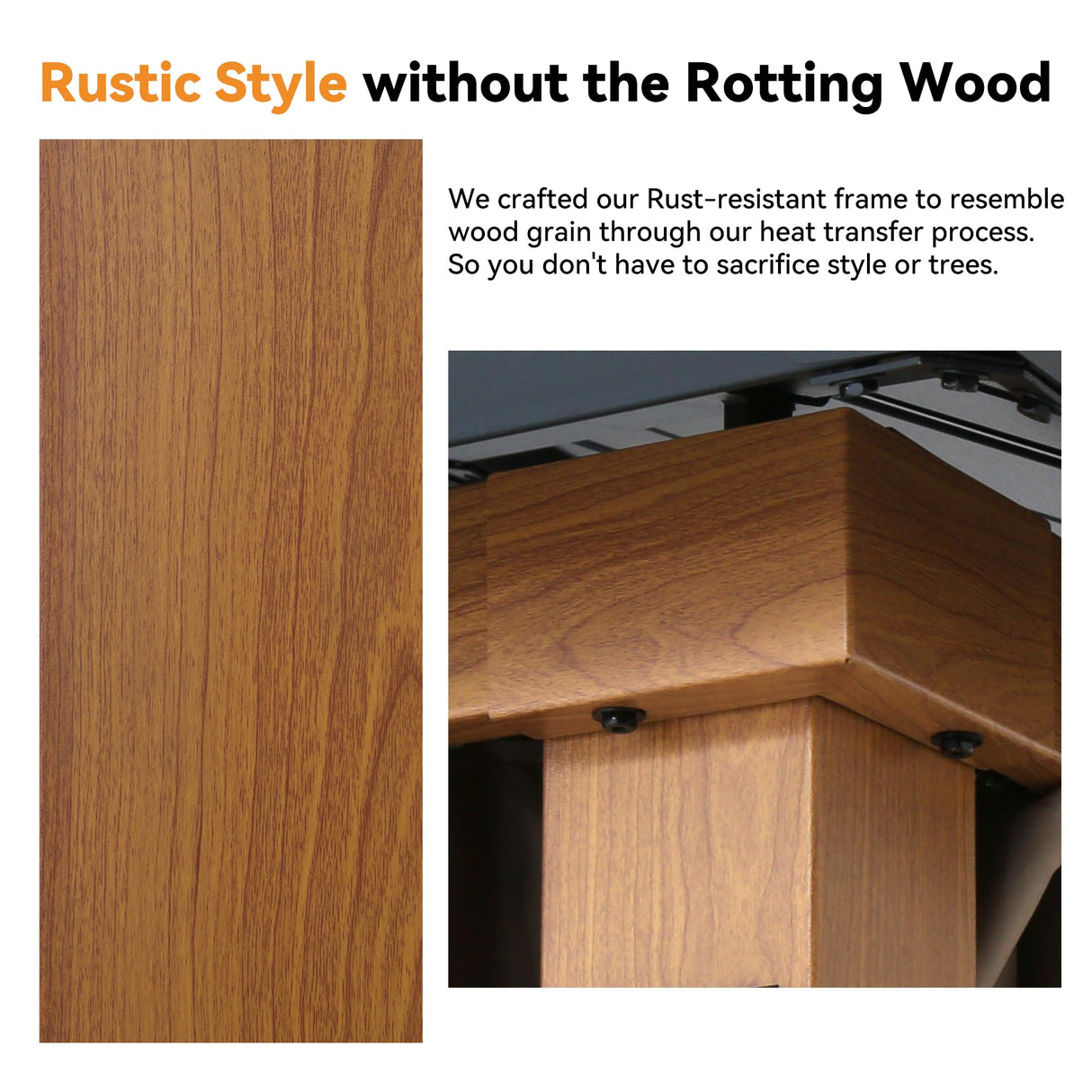 Modern Shade The Horizon Permanent Hardtop Gazebo 12' x 20' w/ 4 LED Lights, Outdoor Gazebo w/Galvanized Steel Double Roof, Patio Pavilion w/Decor Hooks, Mosquito Nettings, Wood-Looking Modern Shade Outdoor Living Spaces