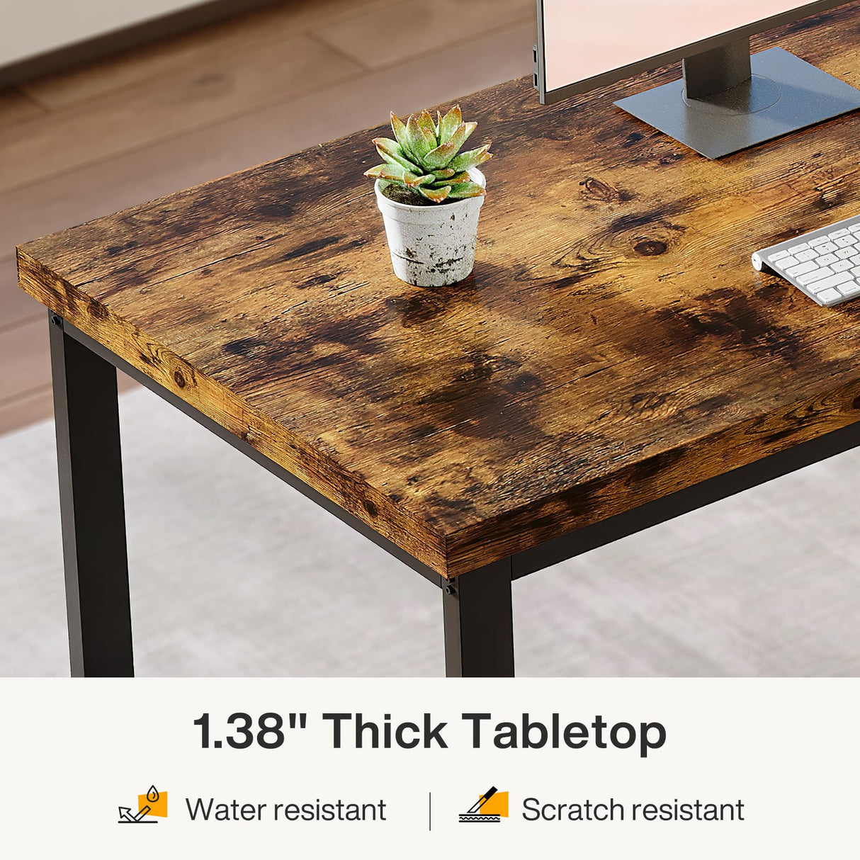 Tribesigns 78.7 Inch Extra Long Computer Desk for 2 Person, Double Long Desk Workstation, Dual Monitor Workstation for Home Office Tribesigns