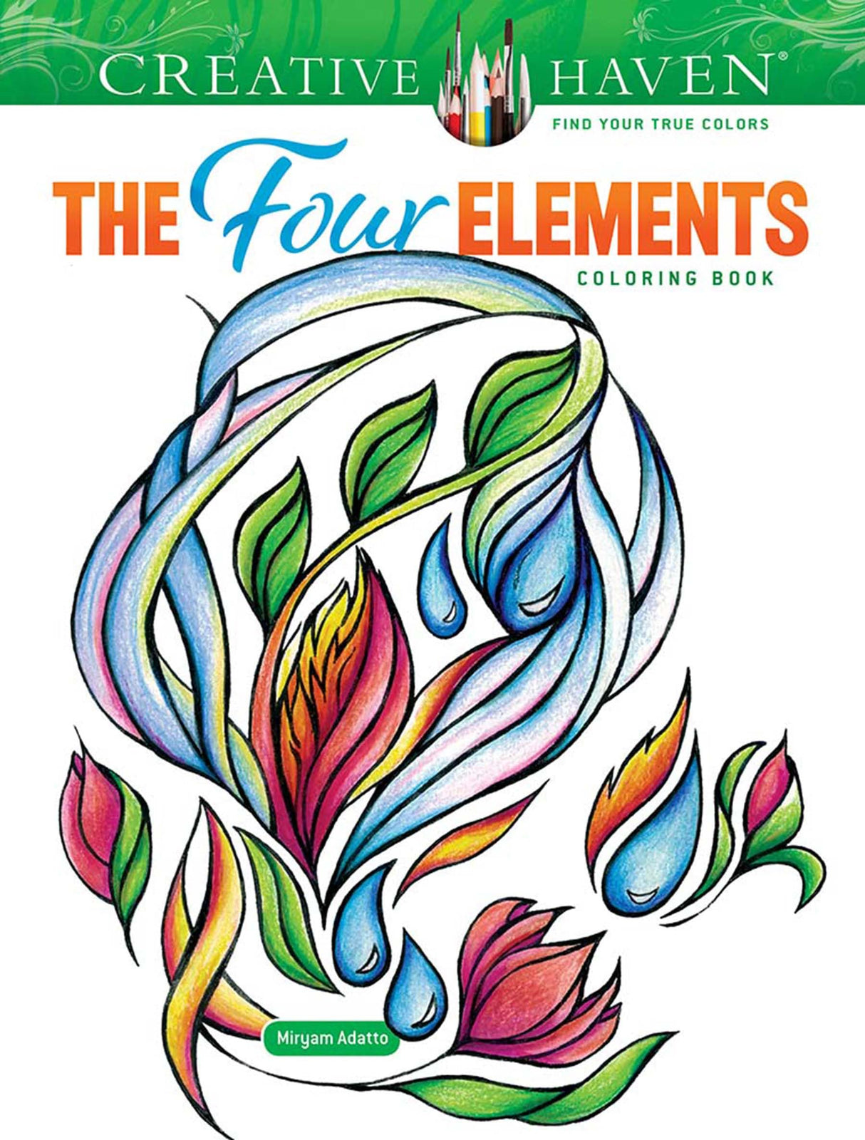 Creative Haven The Four Elements Coloring Book (Adult Coloring Books: Nature) WoodArtSupply