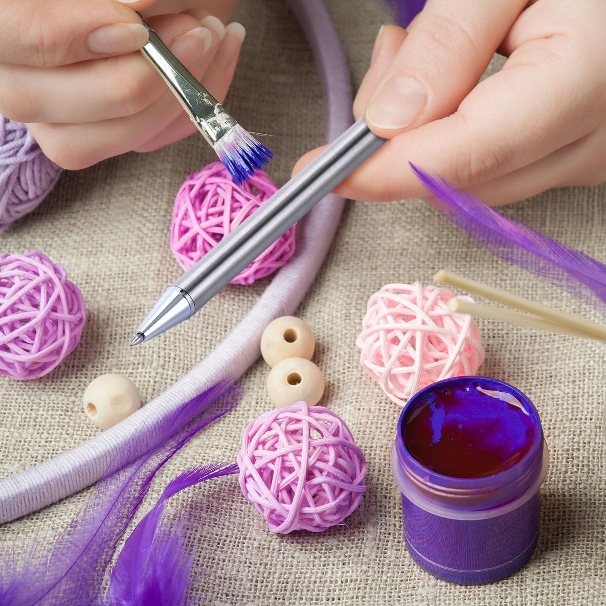 Qilery 25 Set Stainless Steel Pen Resin Blank Pens for UV Dtf Wraps Sublimation Pens Gifts Resealable Pouch Bag and Holographic Thank You Cards Set for DIY Glitter Pen Epoxy Pen Craft Blanks Gel Pen Qilery