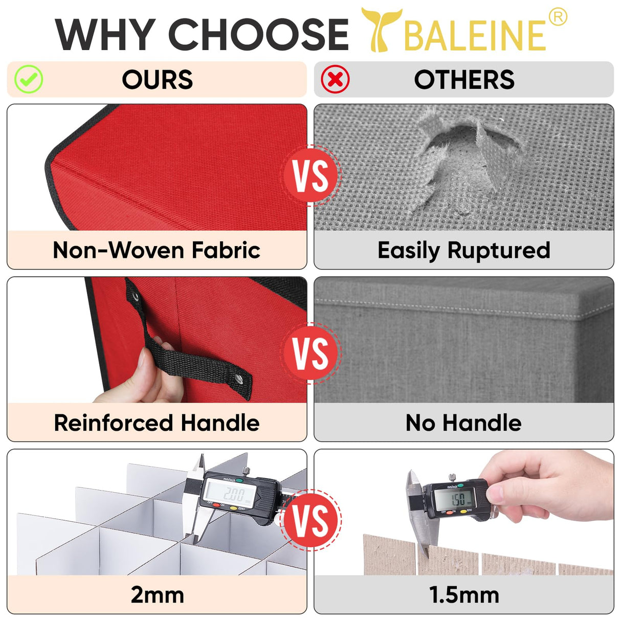 BALEINE Christmas Ornament Storage Box with Dividers, Premium Holiday Ornaments Storage Container Bin for Xmas Decorations (128 Ball, Green, Without Tray) BALEINE