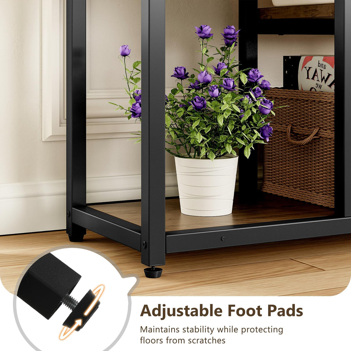 LGHM Industrial 5-Tier Bookshelf with Storage, 70.9 Inch Tall Large Display Bookcase - Modern Metal Standing Shelves for Living Room, Office and Bedroom, Set of 2, Greige LGHM