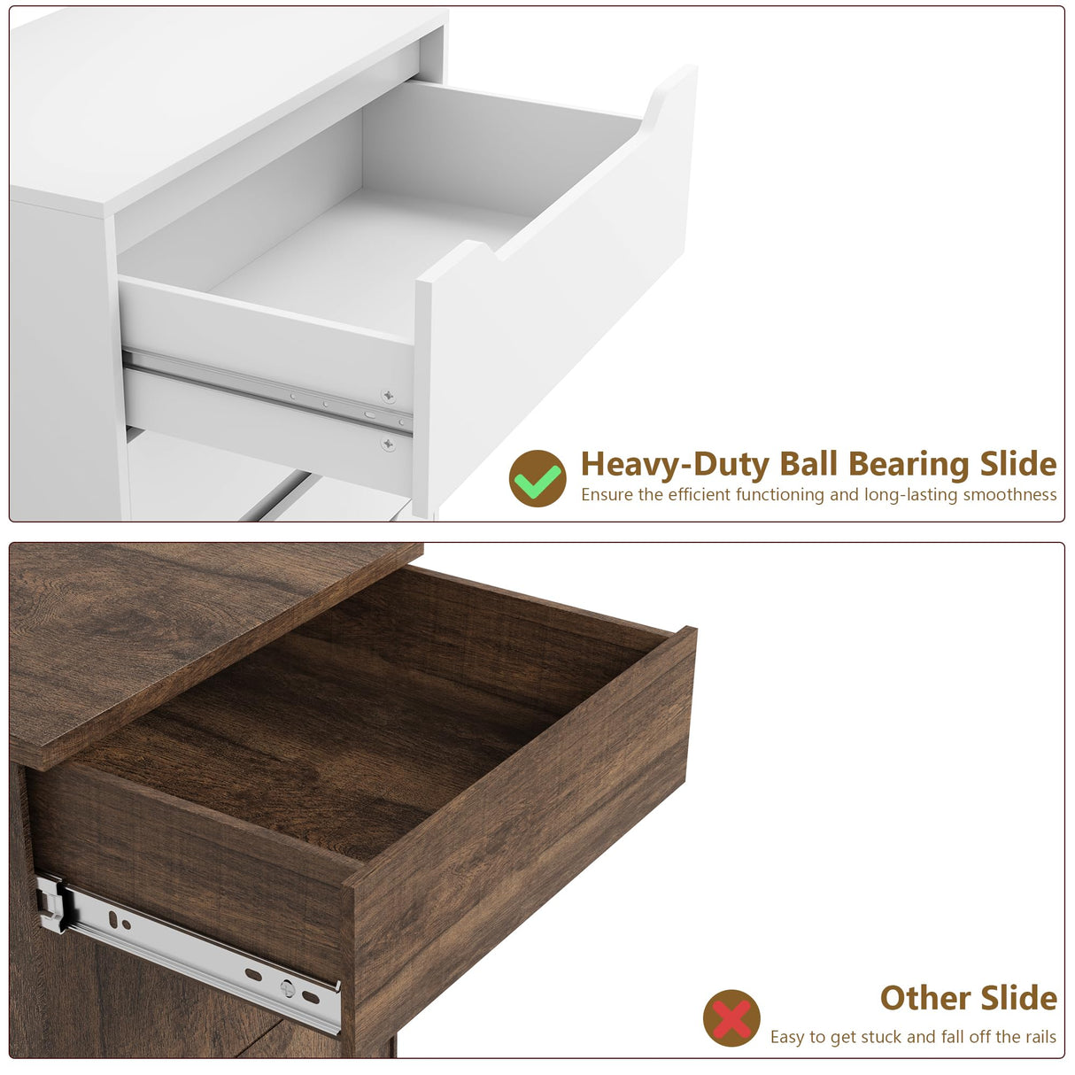 HOSTACK Modern 6 Drawer Dresser for Bedroom, Tall Chest of Drawers with Storage, Large Wood Storage Chest Organizer with Cut-Out Handle, Accent Storage Cabinet for Living Room, Entryway, Classic White HOSTACK