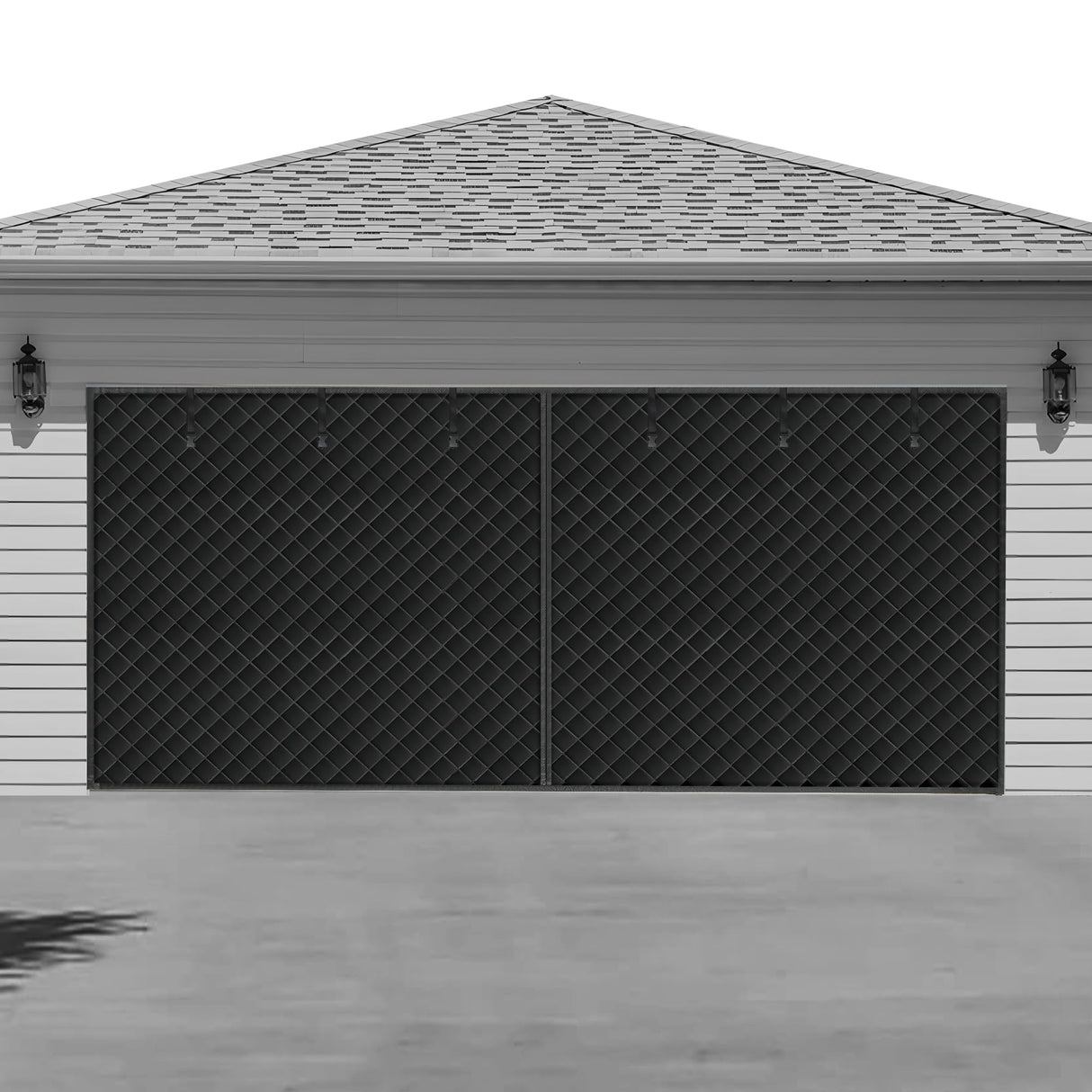 Garage Door Screen for Winter,Garage Door Insulation Kit,Magnetic Thermal Insulated Door Curtain for Garage Door, Garage Insulated Door Curtain , Weatherproof, Windproof, Soundproof(9 * 7Ft) LIAMST