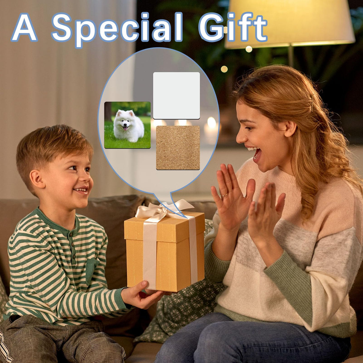 36 Pcs Sublimation Square Coaster Blanks Bulk with Cork Back MDF Sublimation Coasters Blanks Cork Back Heat Transfer Wood Hardboard Cork Coasters Sublimation Product Blank Coaster 3.86x3.86 Inch LaiHiulaan