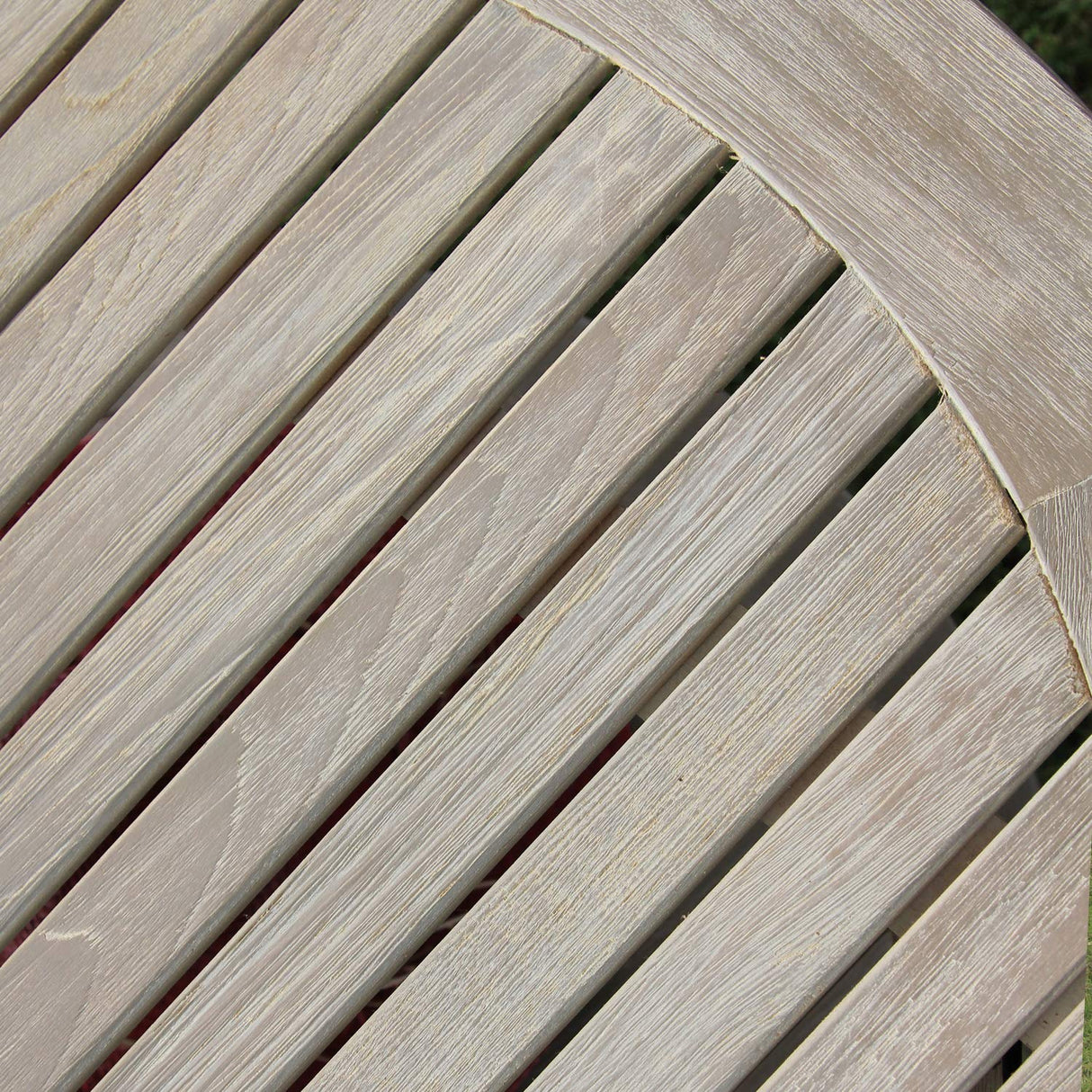 Cambridge Casual Arie Wood Patio Coffee Table, Plantation Teak, 40 Inch/Weathered Gray Cambridge Casual