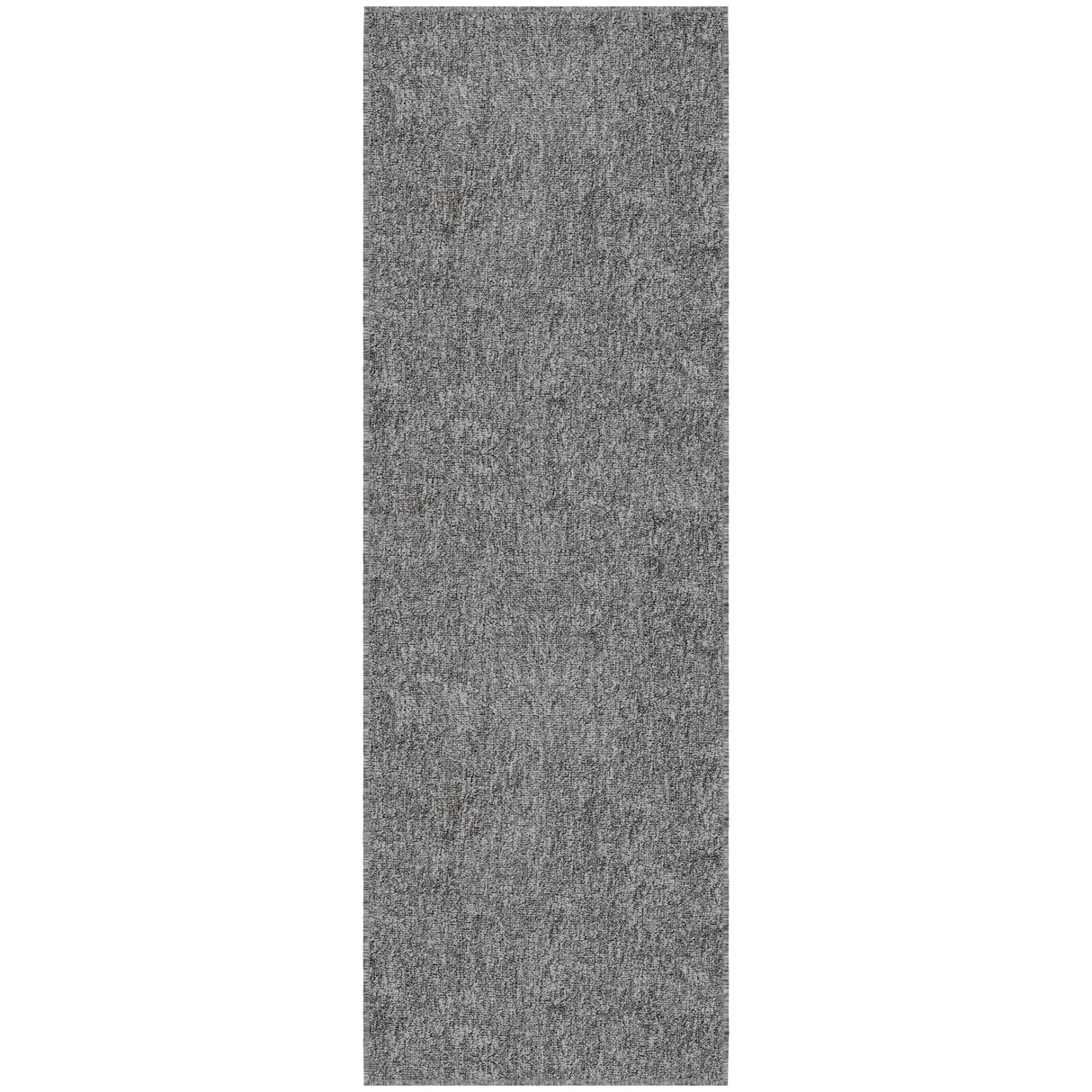 Ottomanson Washable 2x5 Non Slip Runner Rug, Ultra Thin Hallway Rug with Rubber Backing, Solid Design Rug for Kitchen Bedroom or Living Room, Gray, 20" x 59" Ottomanson