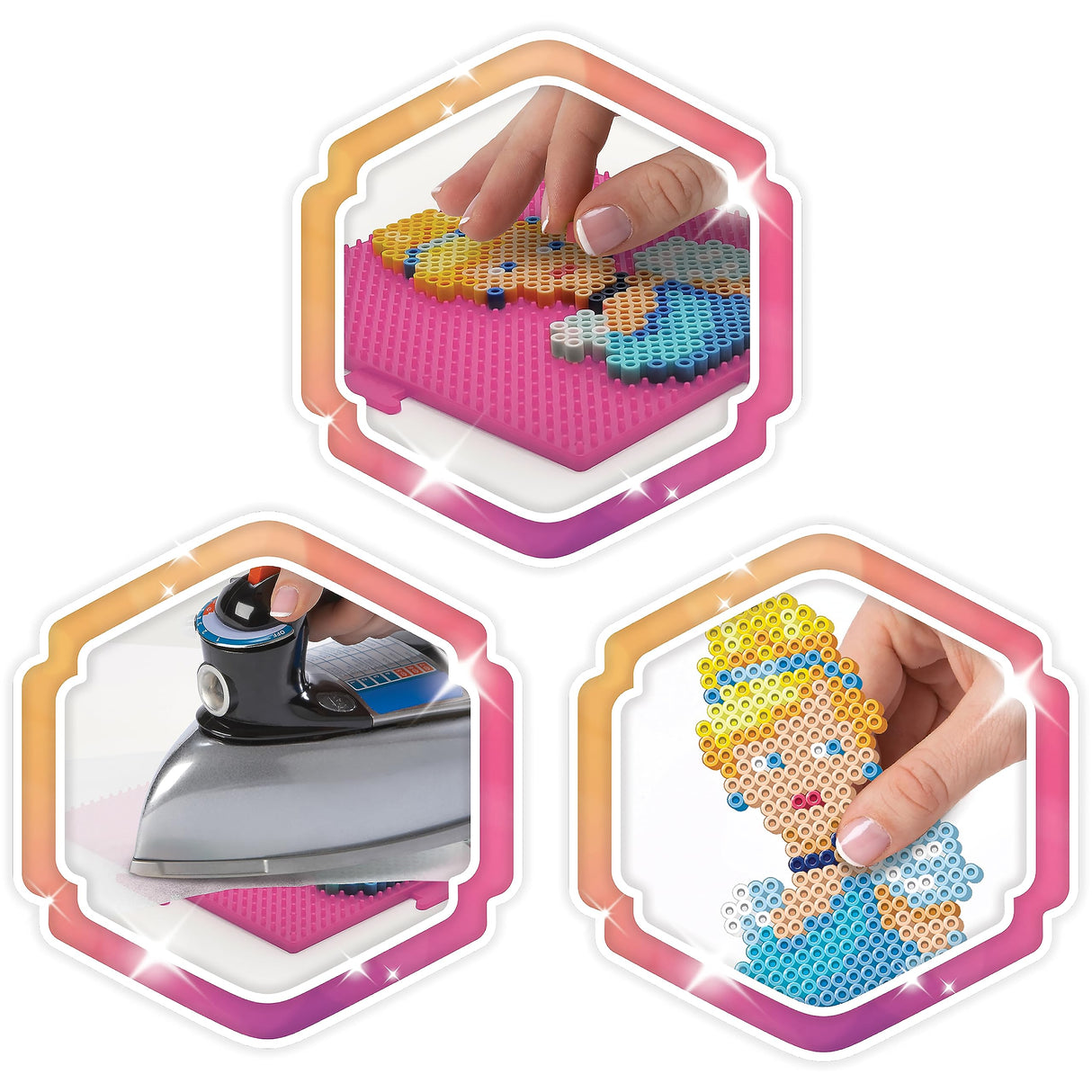 Perler Disney Princesses Fused Bead Craft Activity Kit, Includes 5 Patterns, Finished Project Sizes Vary, Multicolor 2003 Pieces Perler